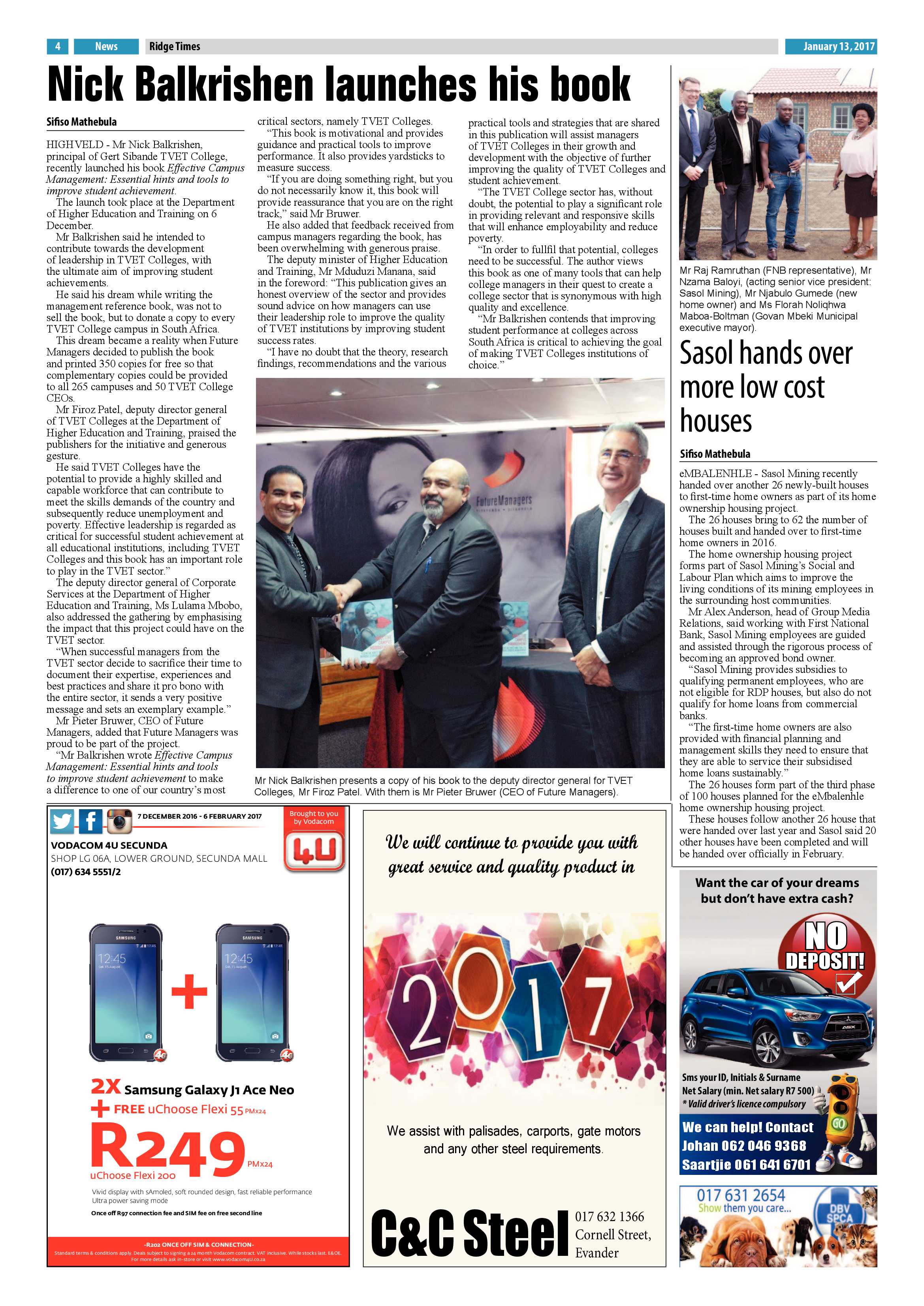 Ridge Times, 13 January 2017 page 4