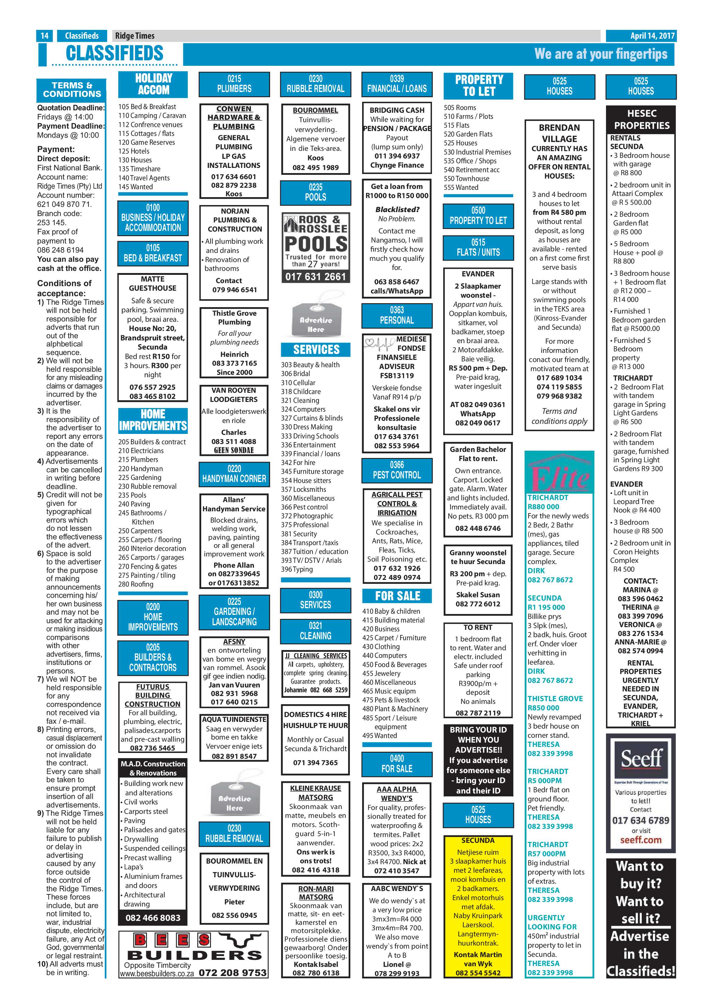 Ridge Times, 14 April 2017 page 14
