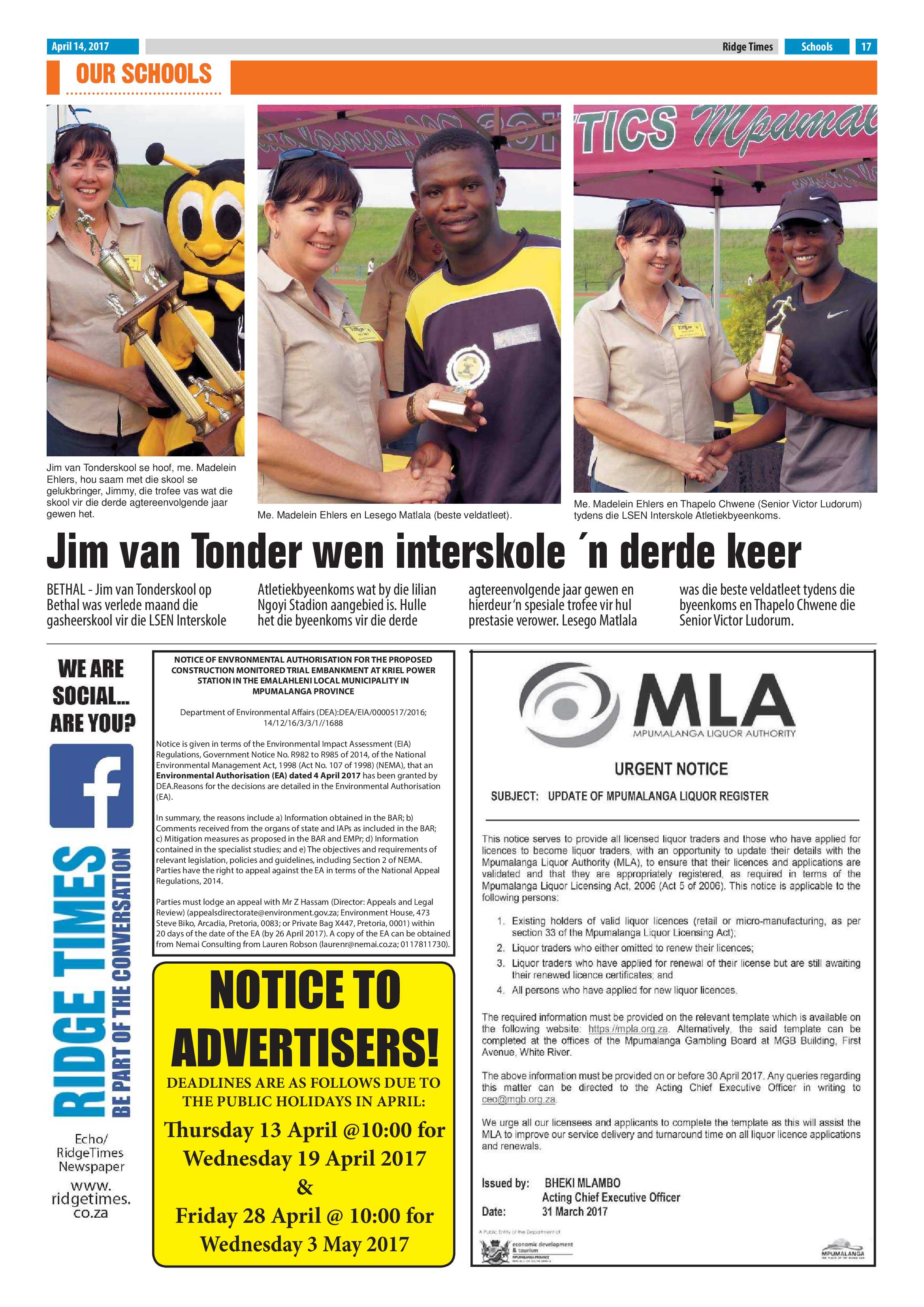 Ridge Times, 14 April 2017 page 17