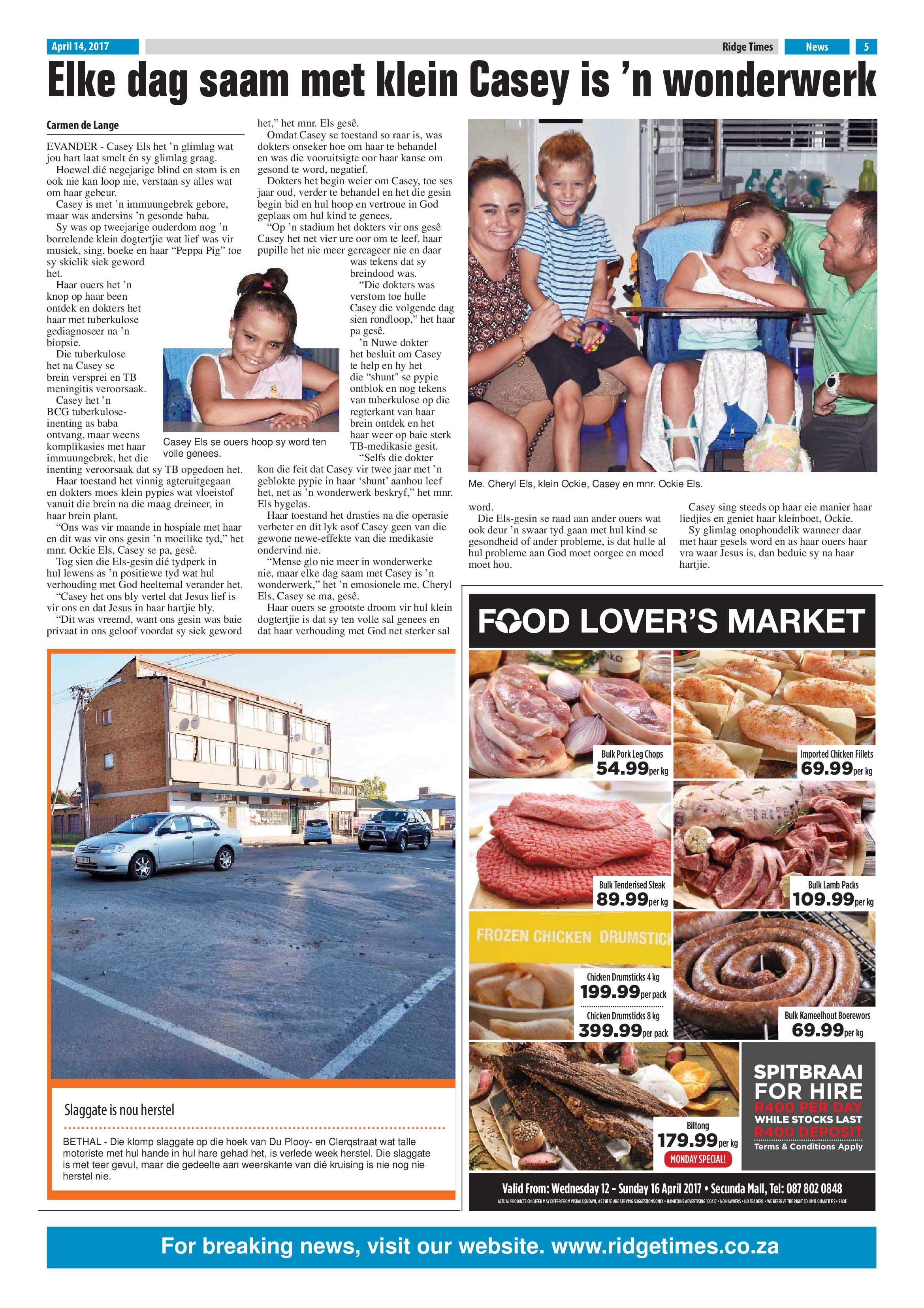 Ridge Times, 14 April 2017 page 5