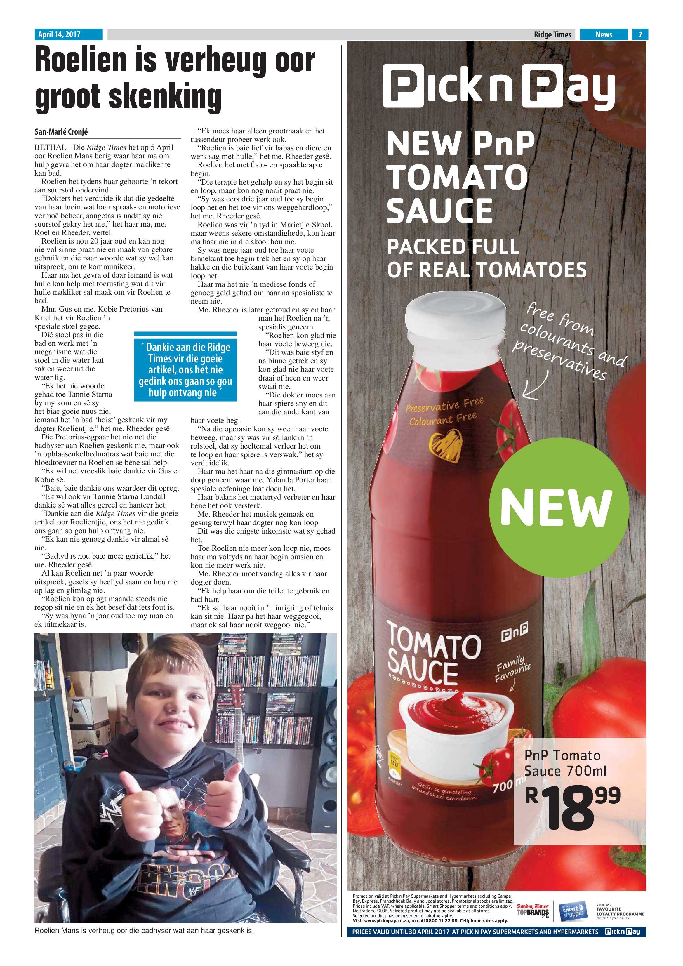 Ridge Times, 14 April 2017 page 7