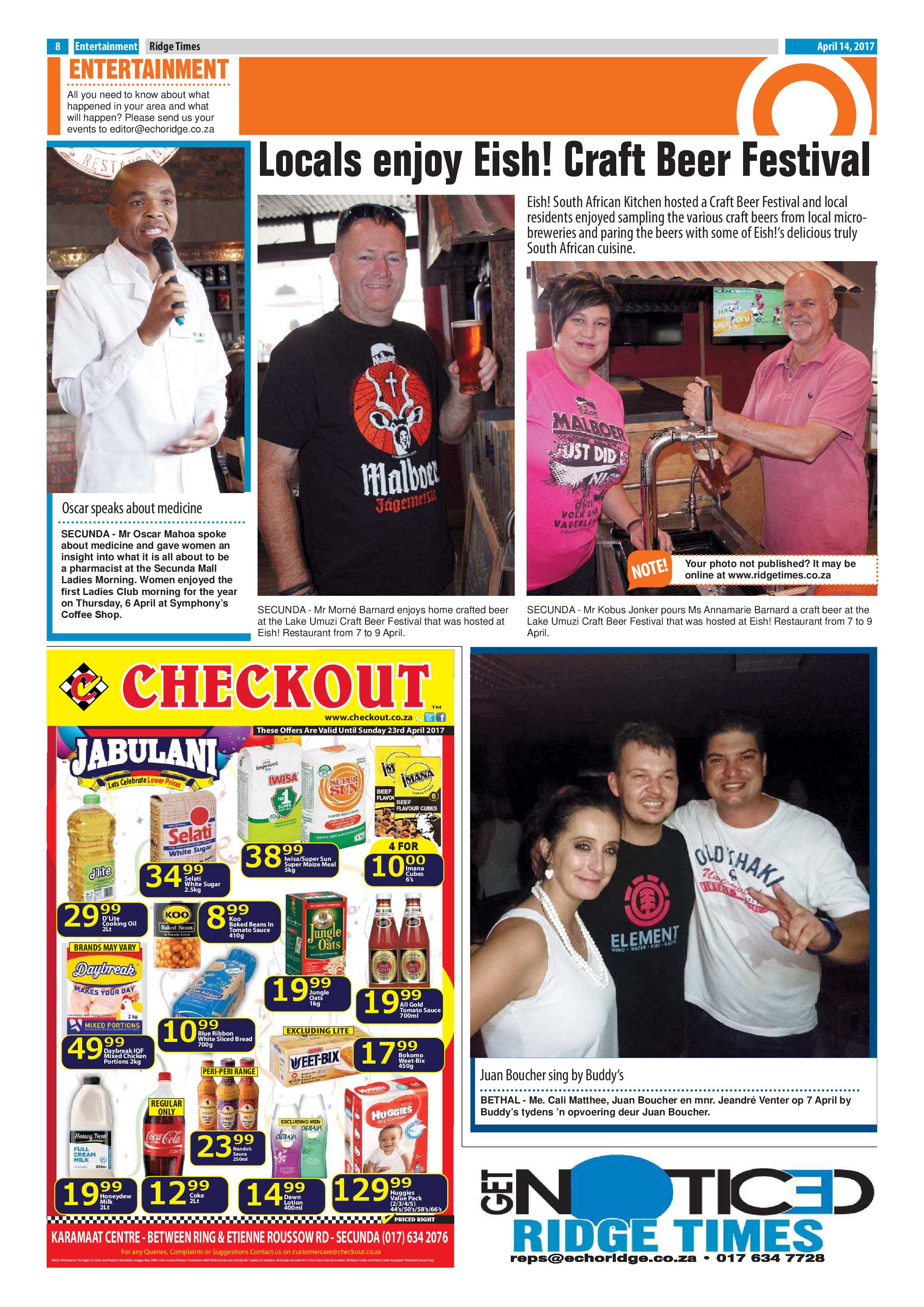 Ridge Times, 14 April 2017 page 8