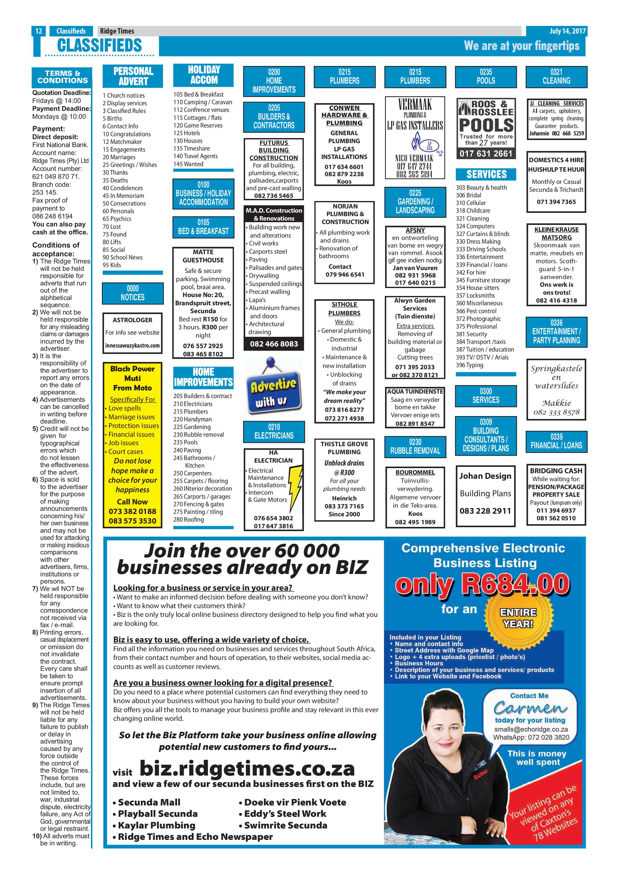 Ridge Times, 14 July 2017 page 12