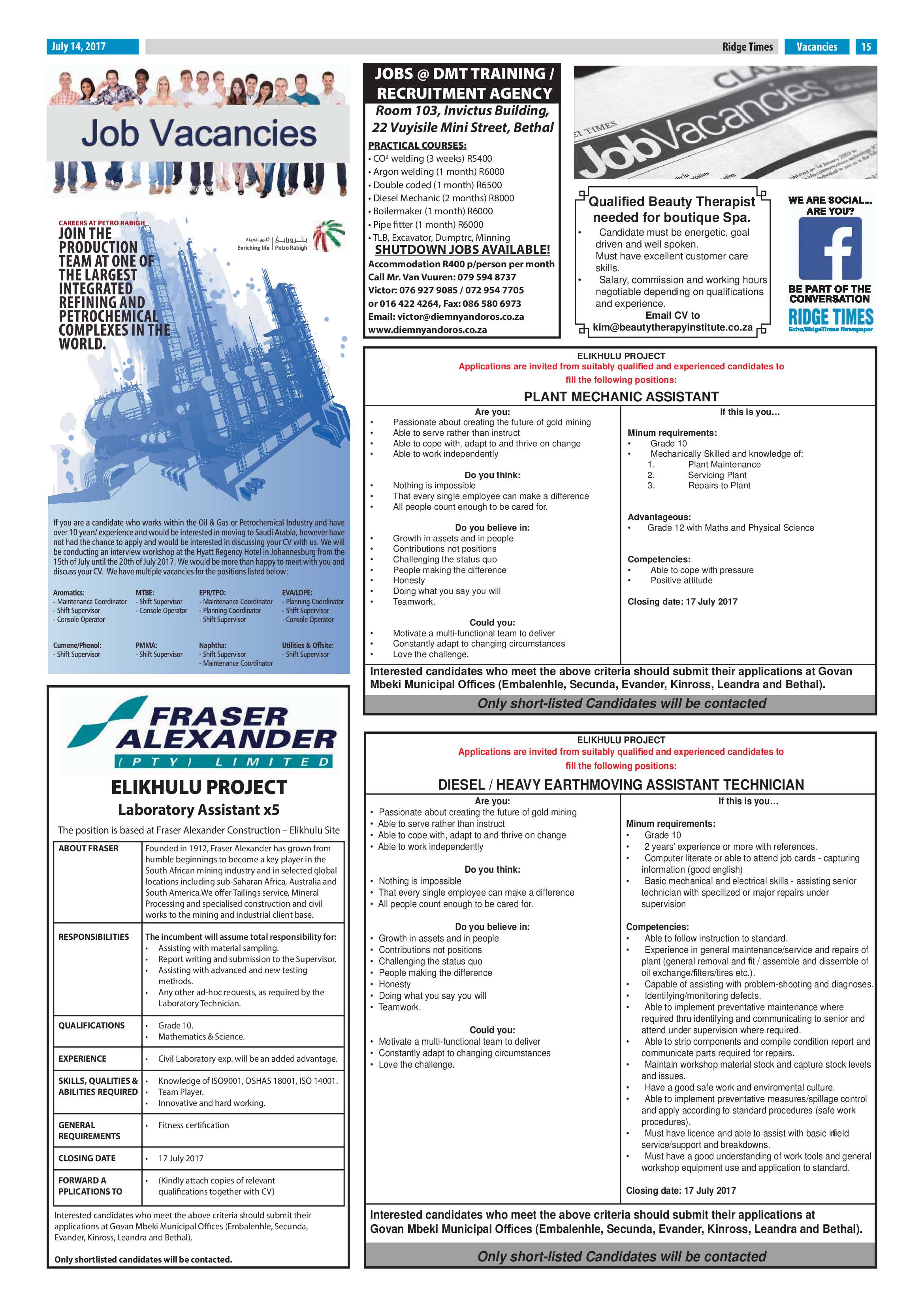 Ridge Times, 14 July 2017 page 15