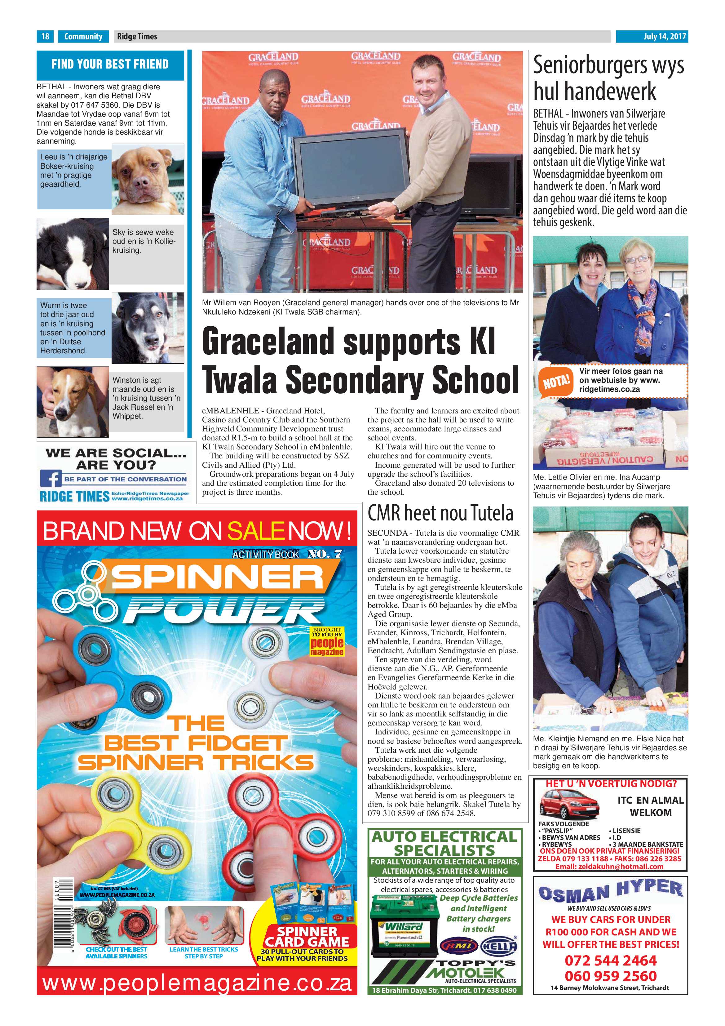 Ridge Times, 14 July 2017 page 18