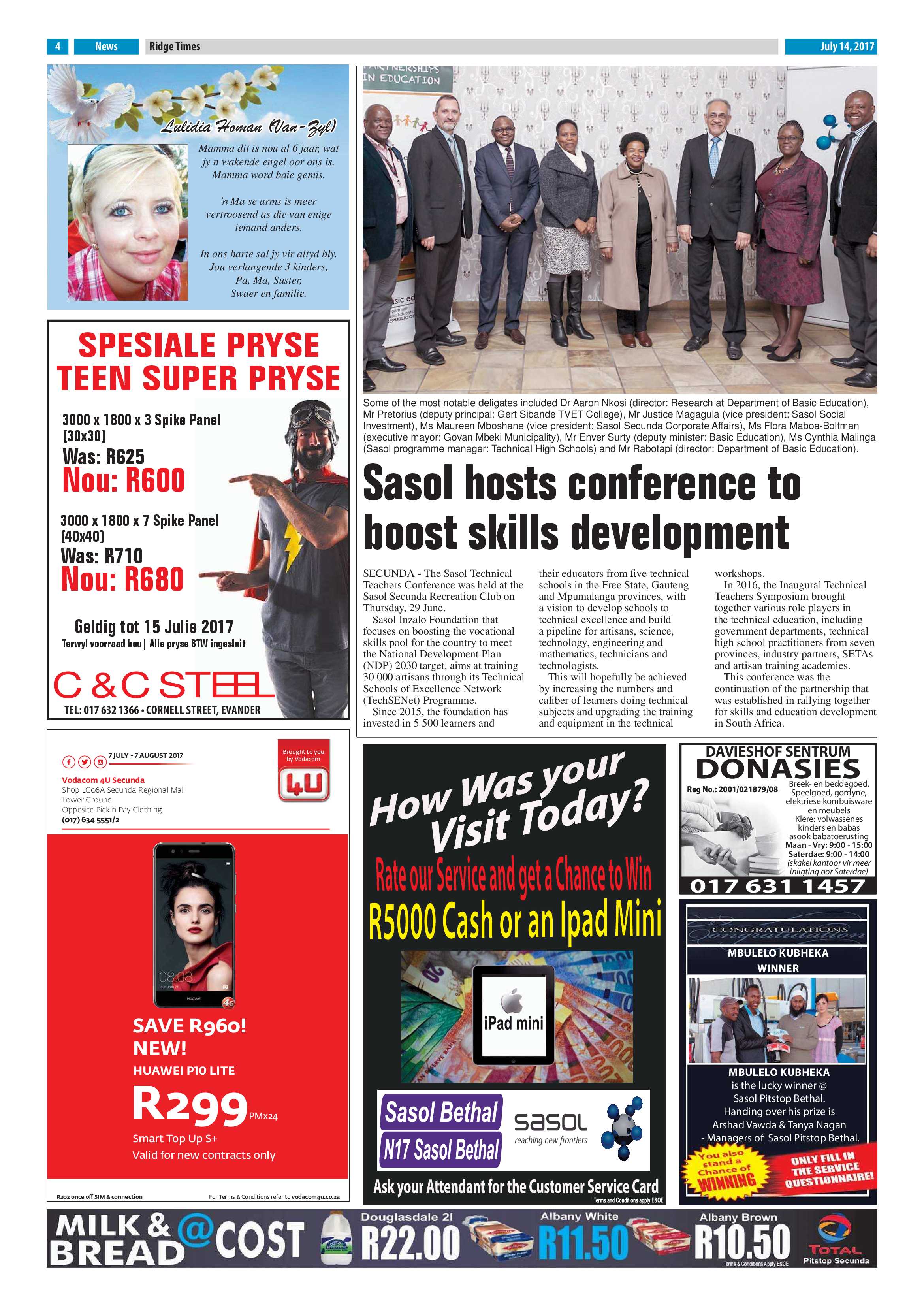 Ridge Times, 14 July 2017 page 4