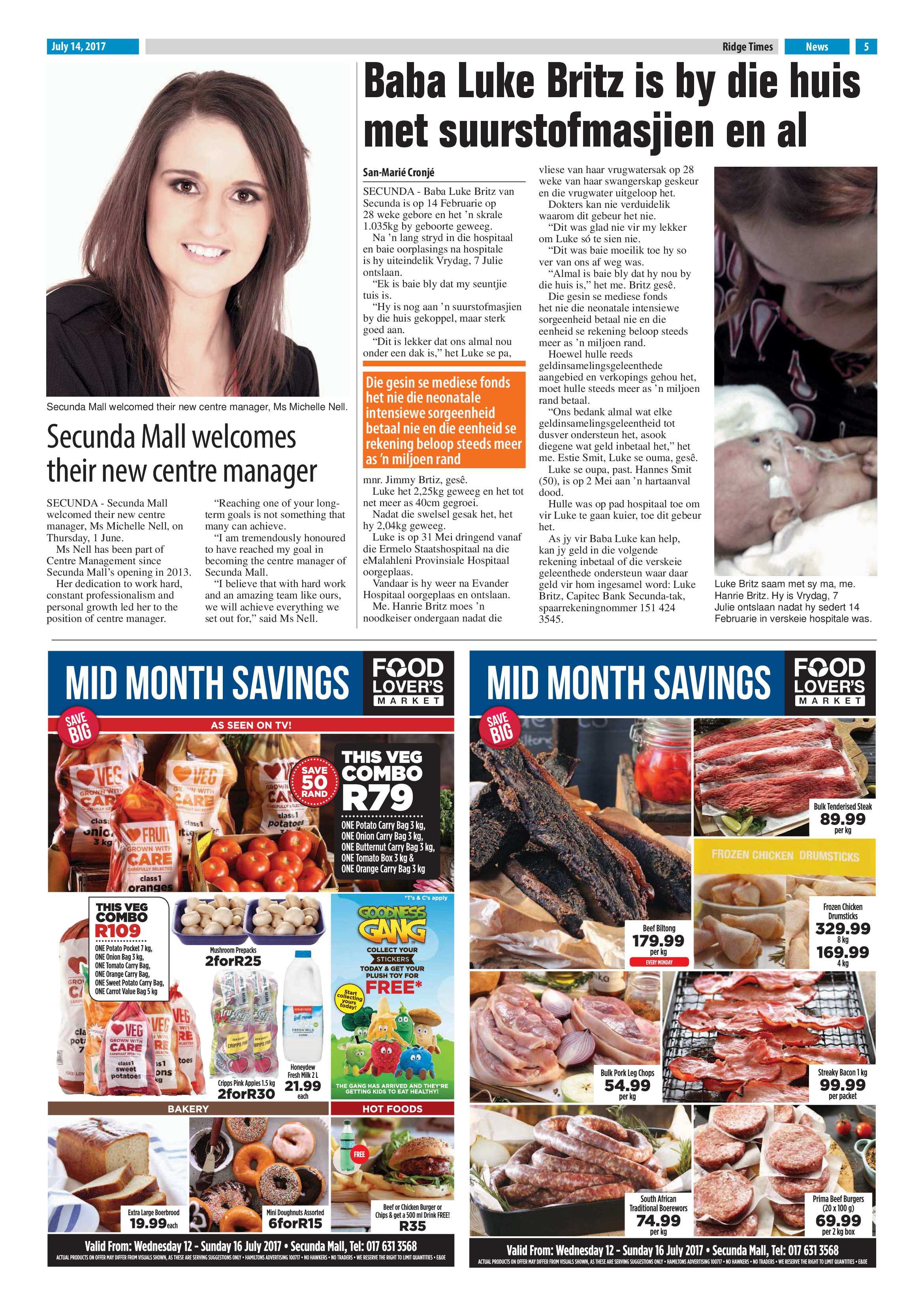 Ridge Times, 14 July 2017 page 5