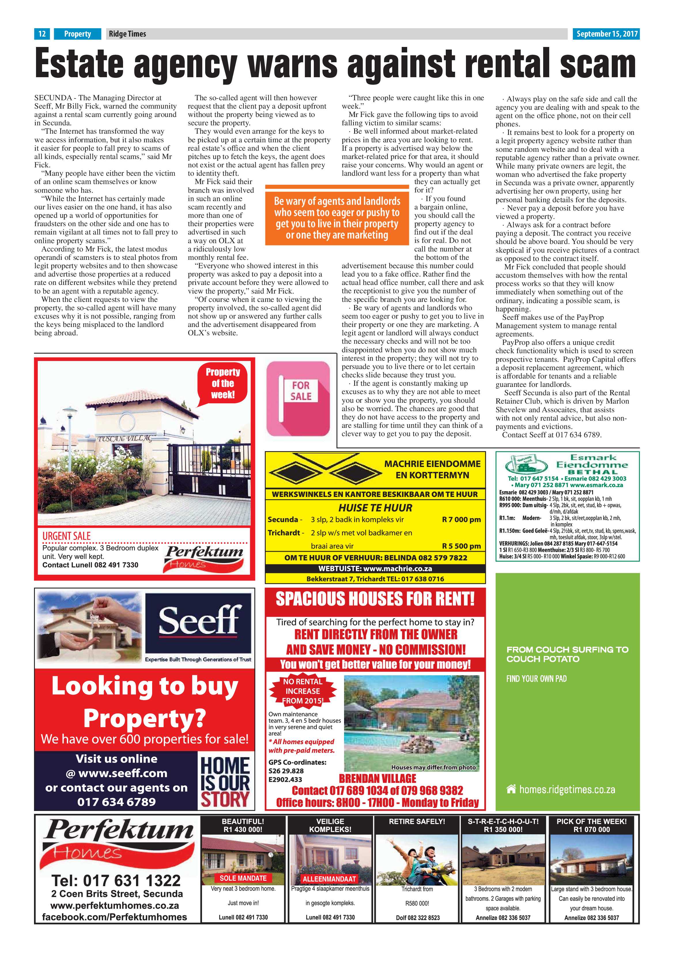 Ridge Times, 15 September 2017 page 12