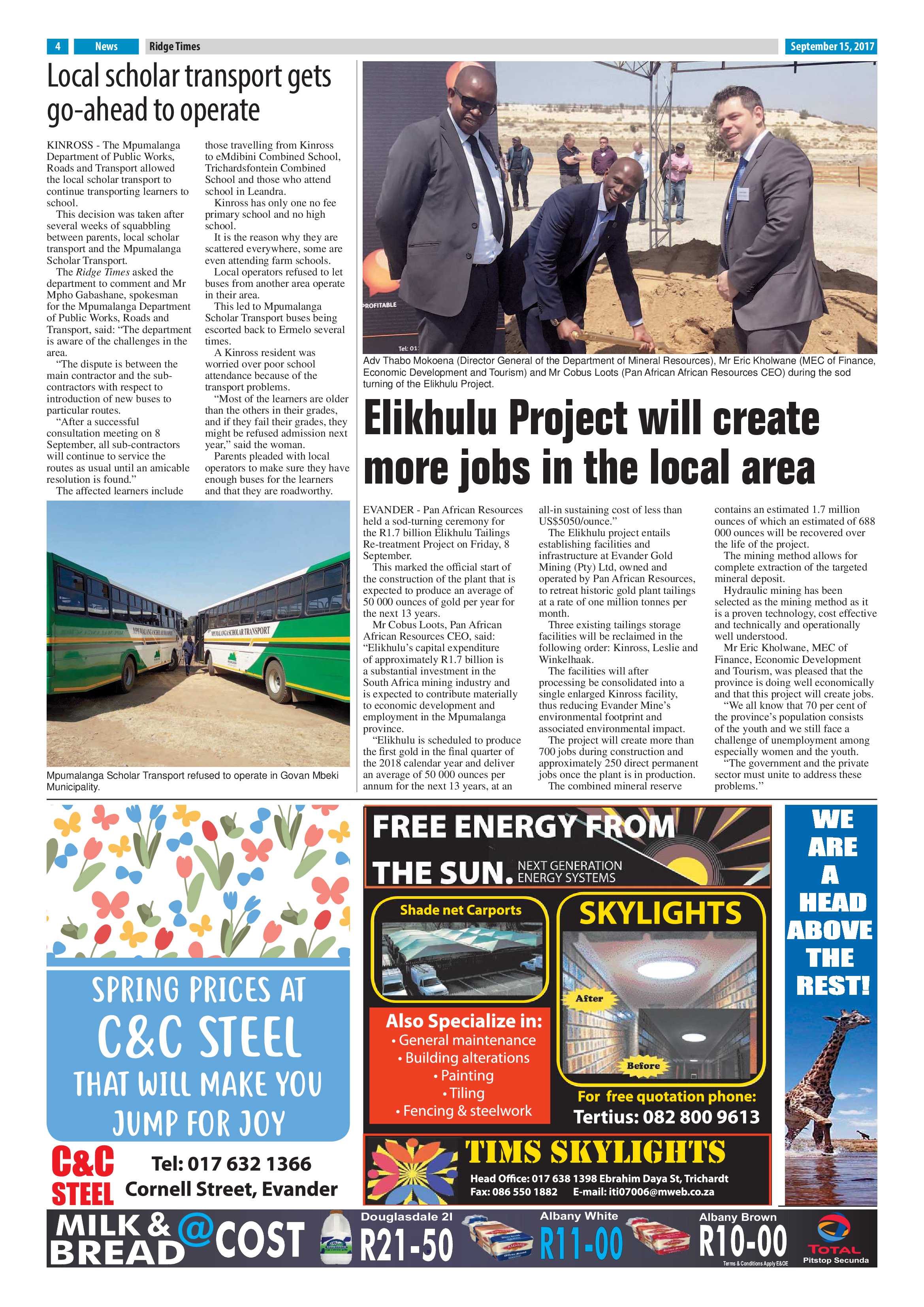 Ridge Times, 15 September 2017 page 4