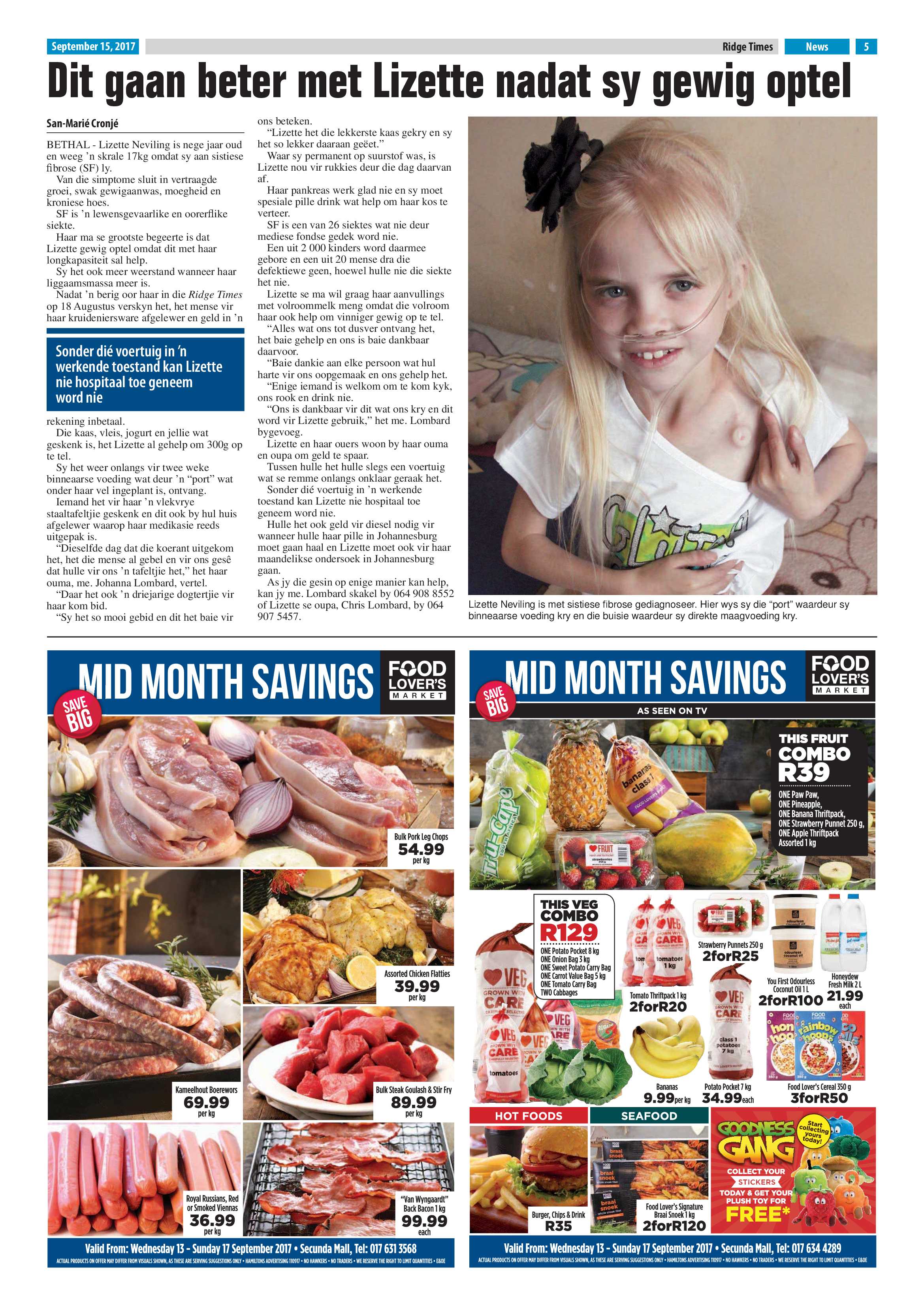 Ridge Times, 15 September 2017 page 5