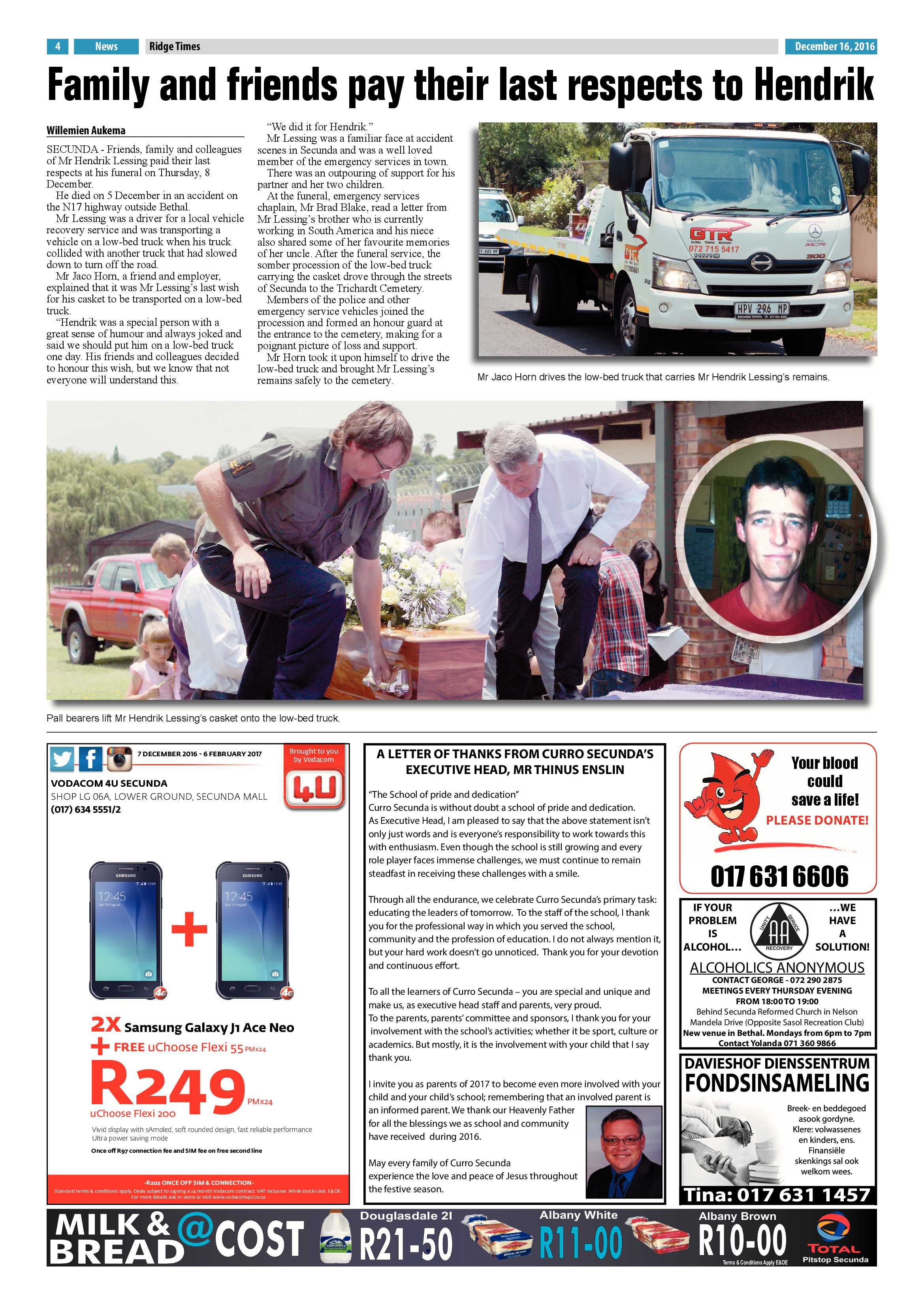 Ridge Times, 16 December 2016 page 4