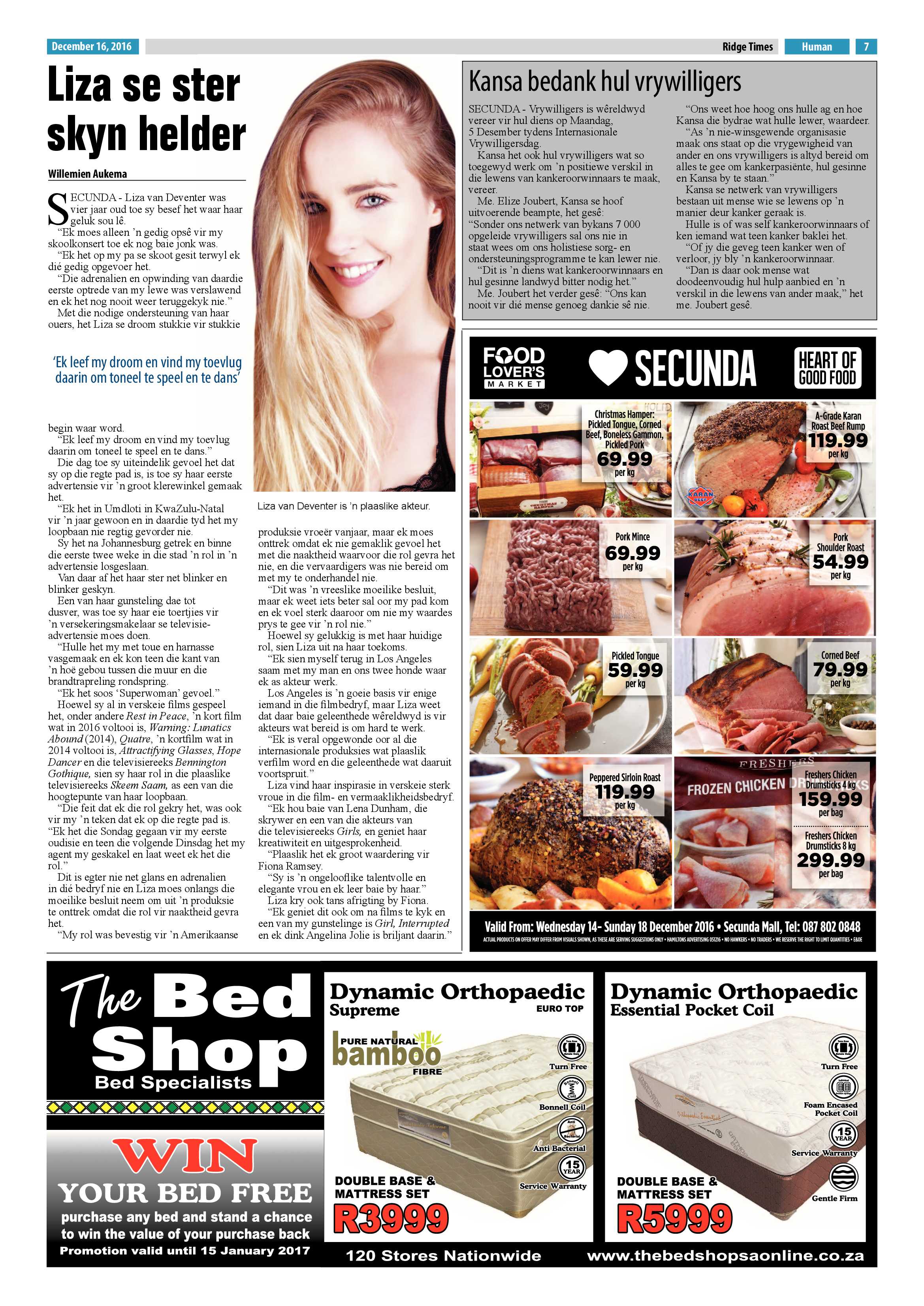 Ridge Times, 16 December 2016 page 7