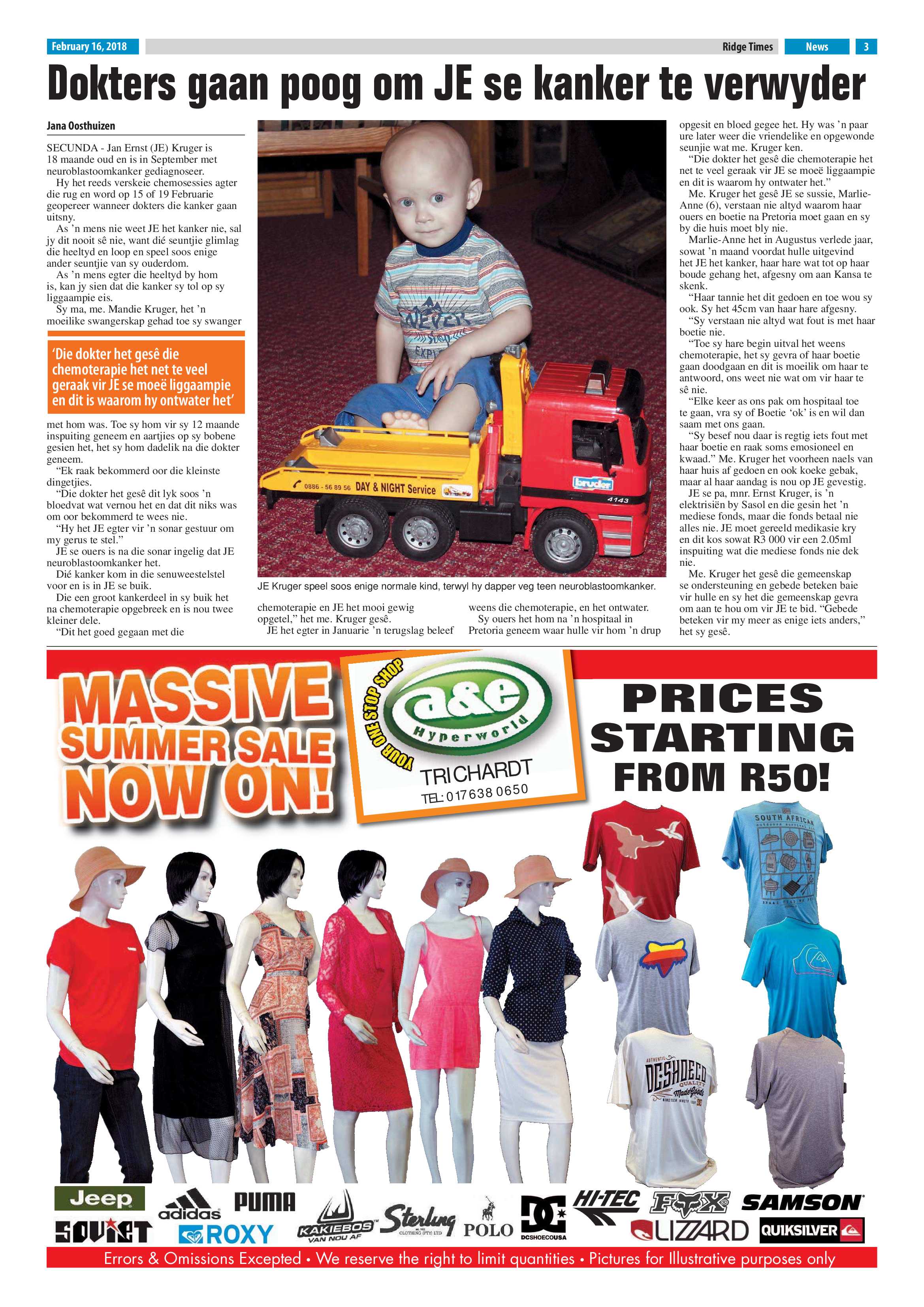 Ridge Times, 16 February 2018 page 3