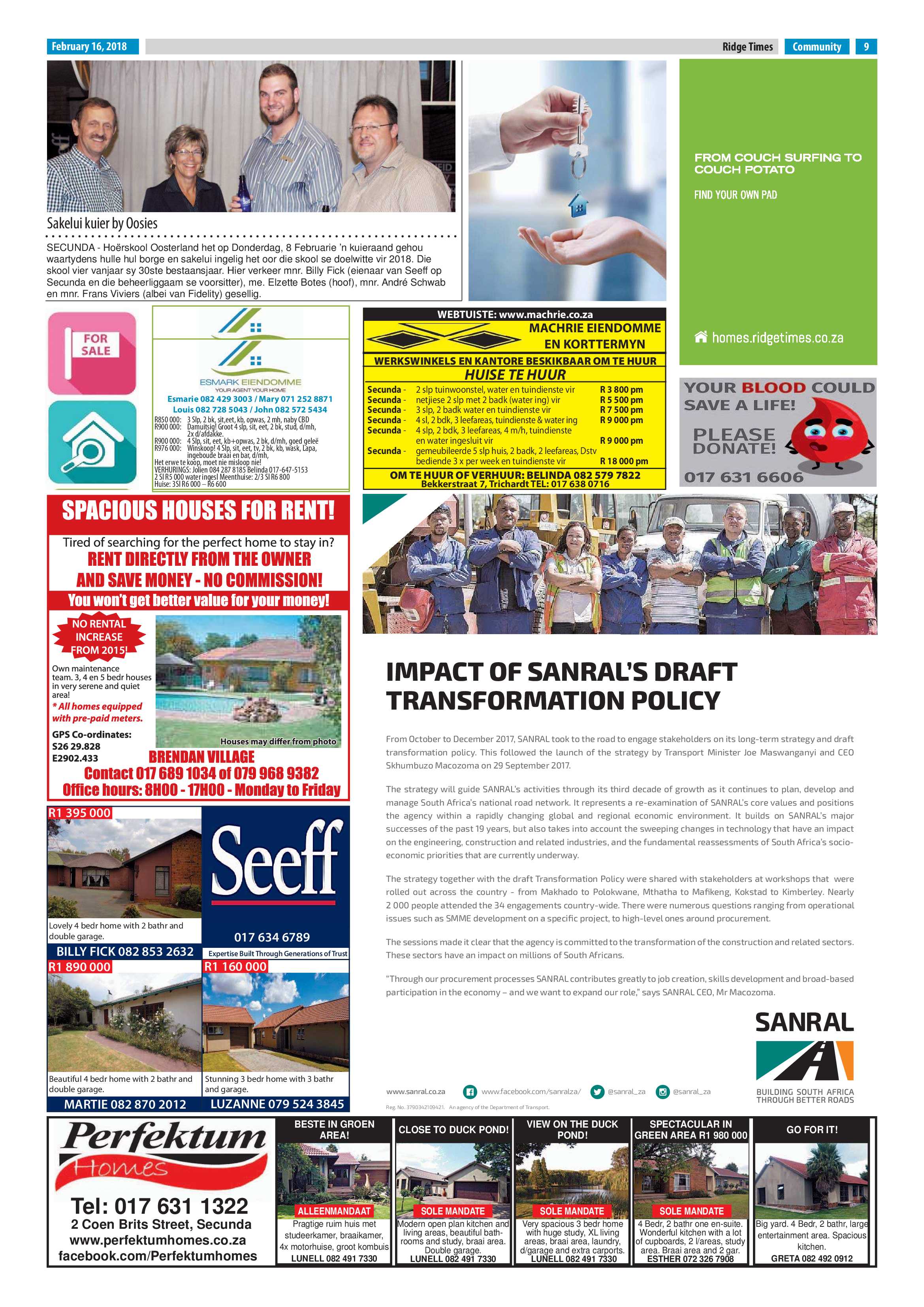 Ridge Times, 16 February 2018 page 9