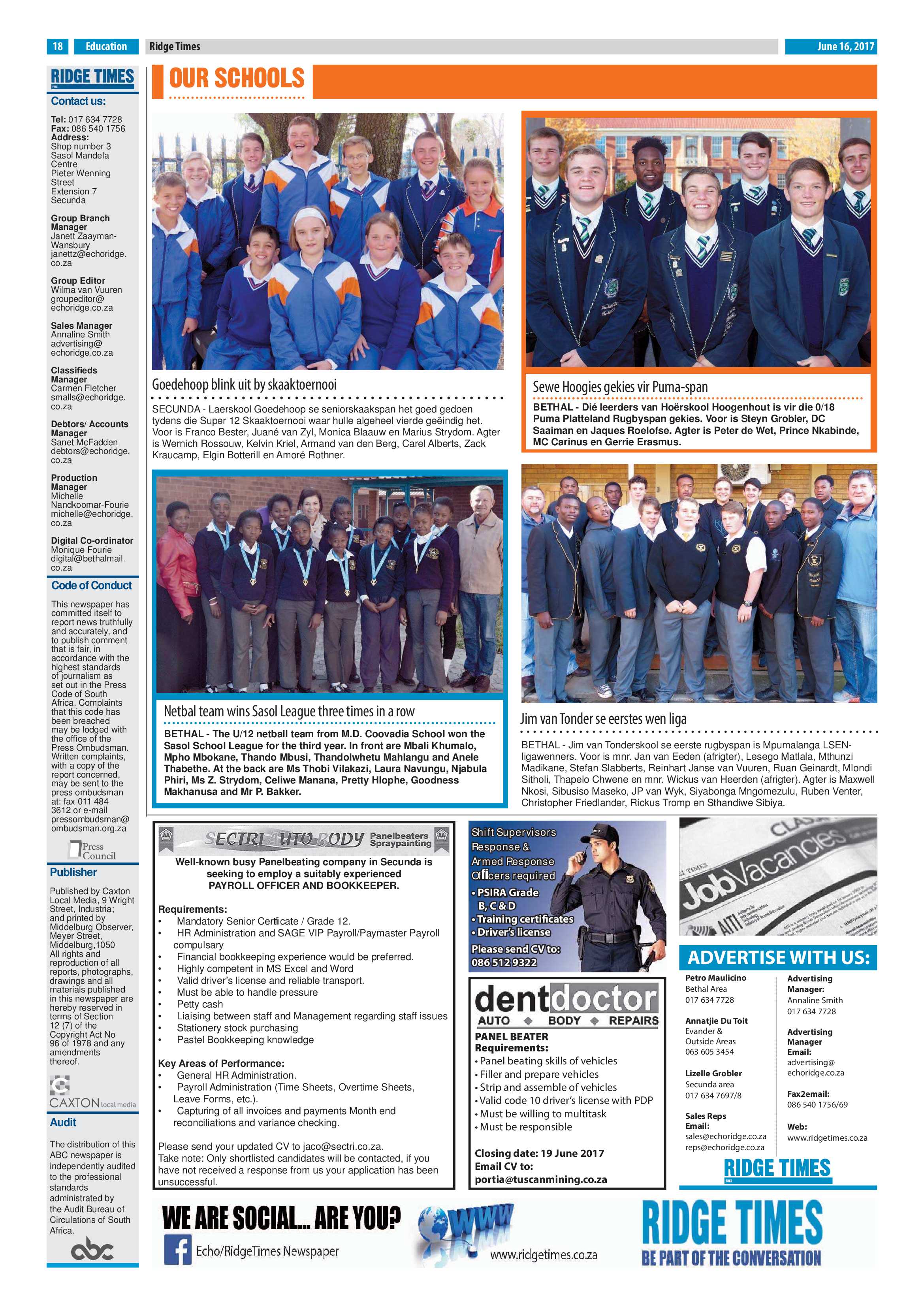 Ridge Times, 16 June 2017 page 18