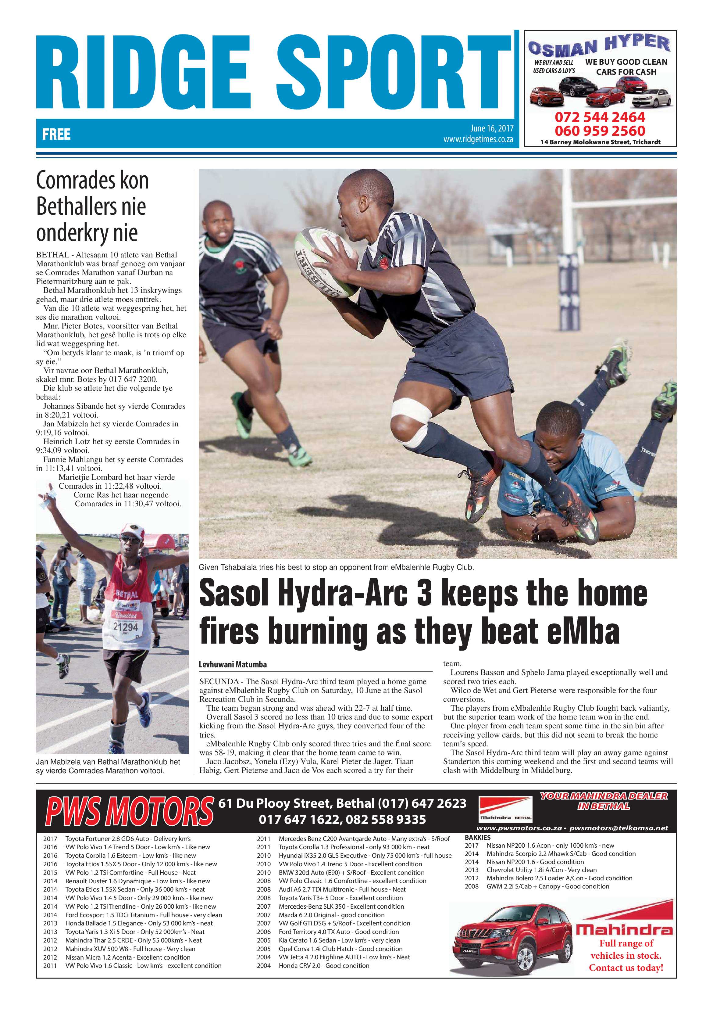 Ridge Times, 16 June 2017 page 20