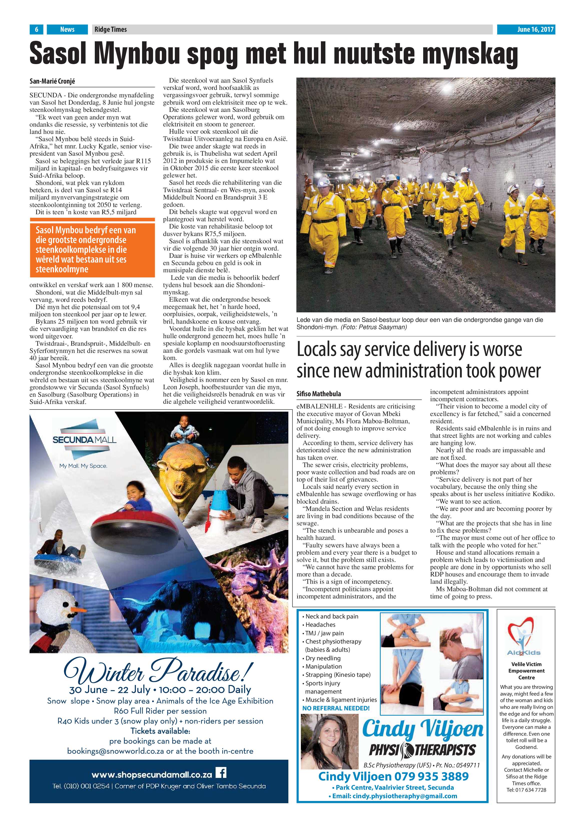 Ridge Times, 16 June 2017 page 6