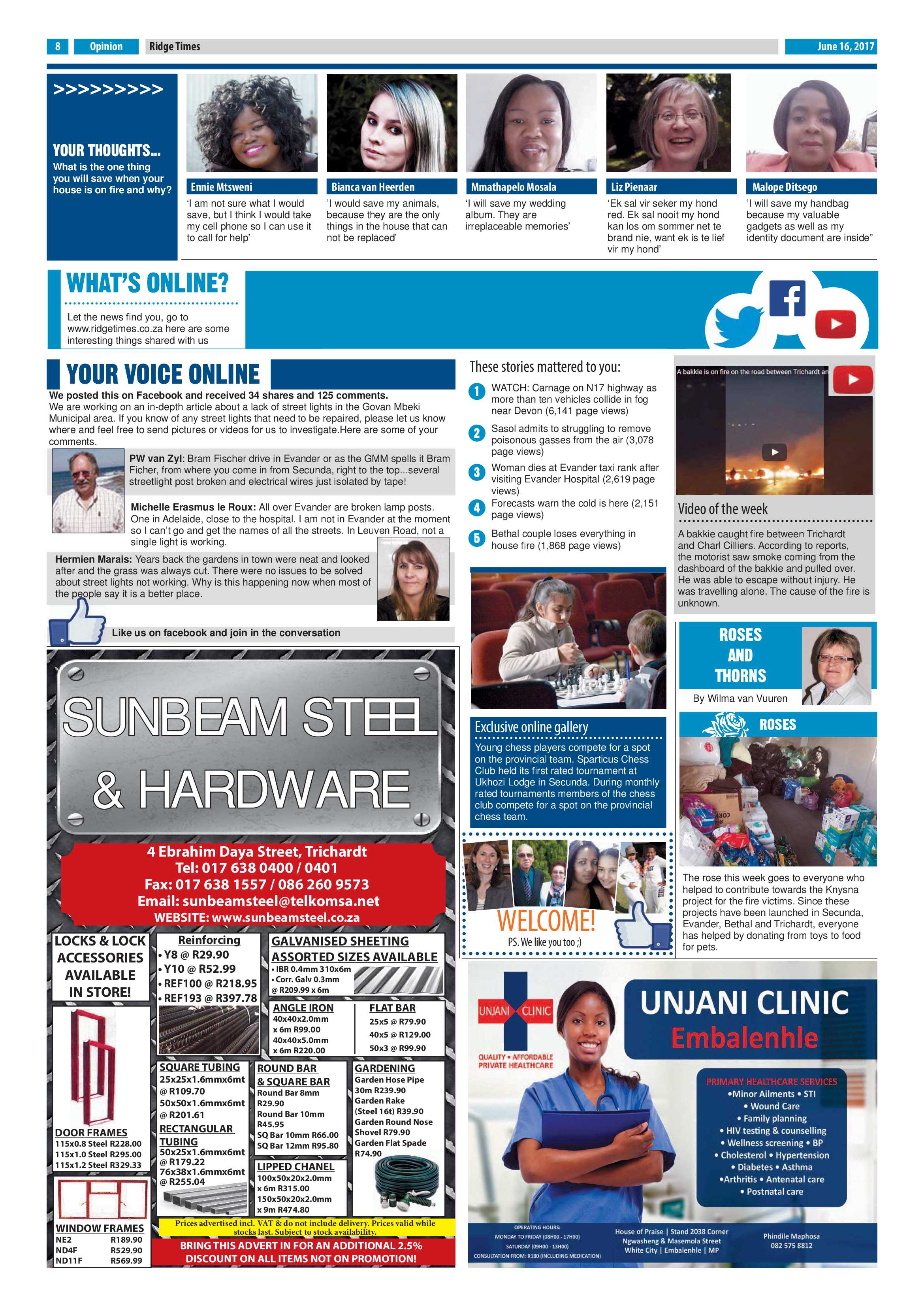 Ridge Times, 16 June 2017 page 8