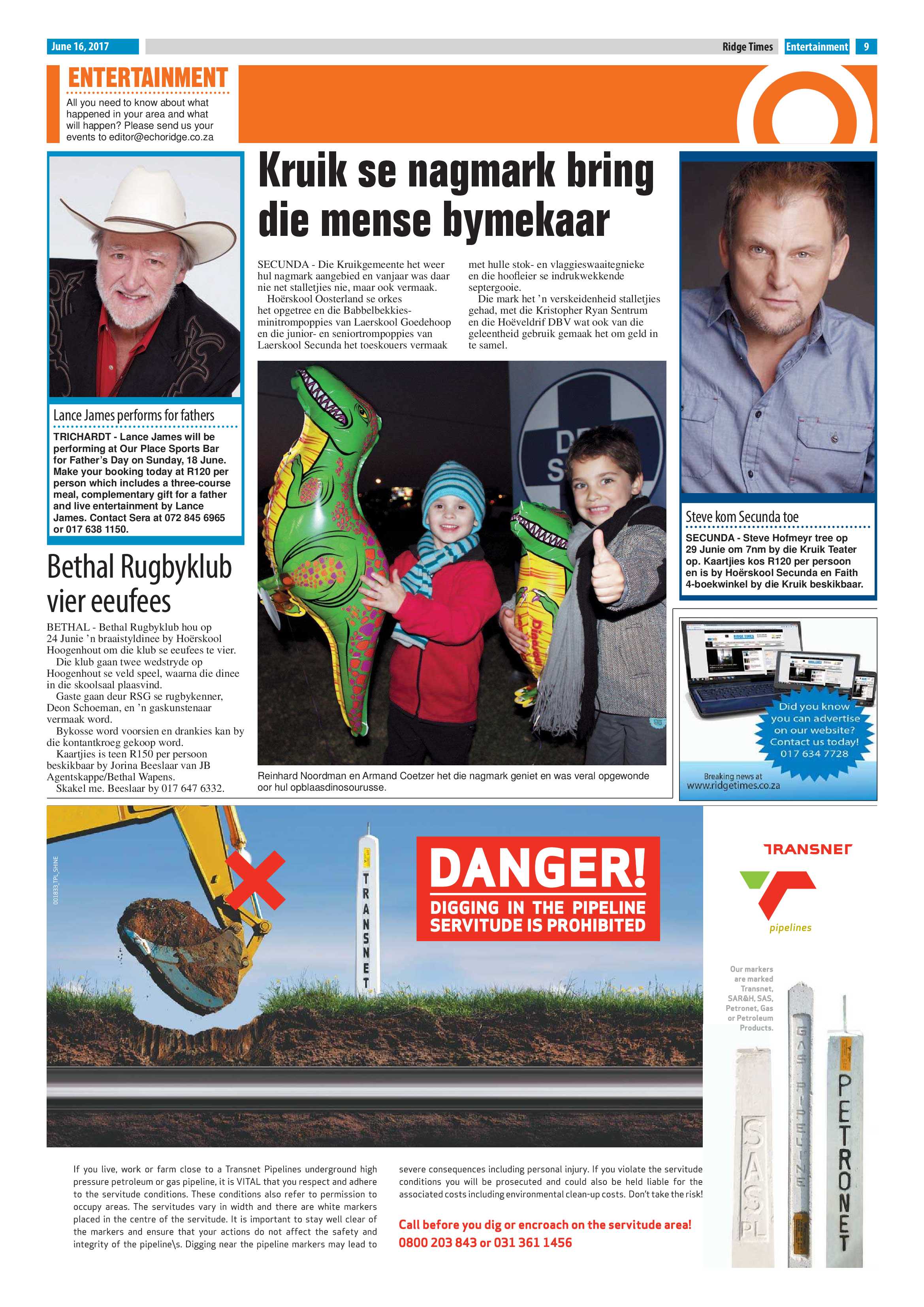 Ridge Times, 16 June 2017 page 9