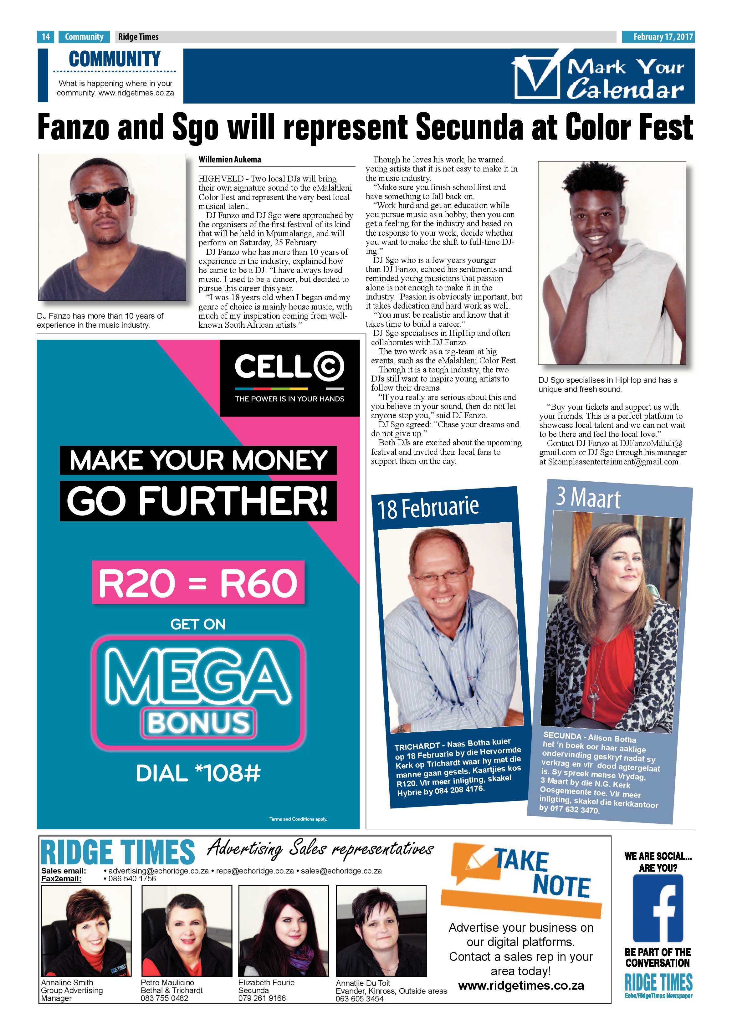 Ridge Times, 17 February 2017 page 14