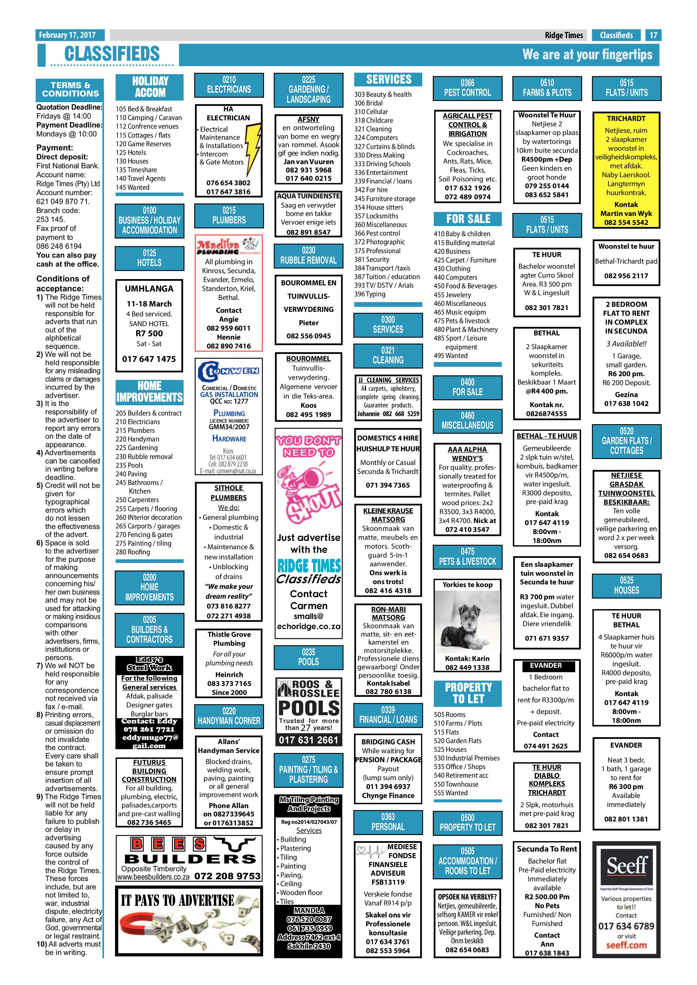 Ridge Times, 17 February 2017 page 17