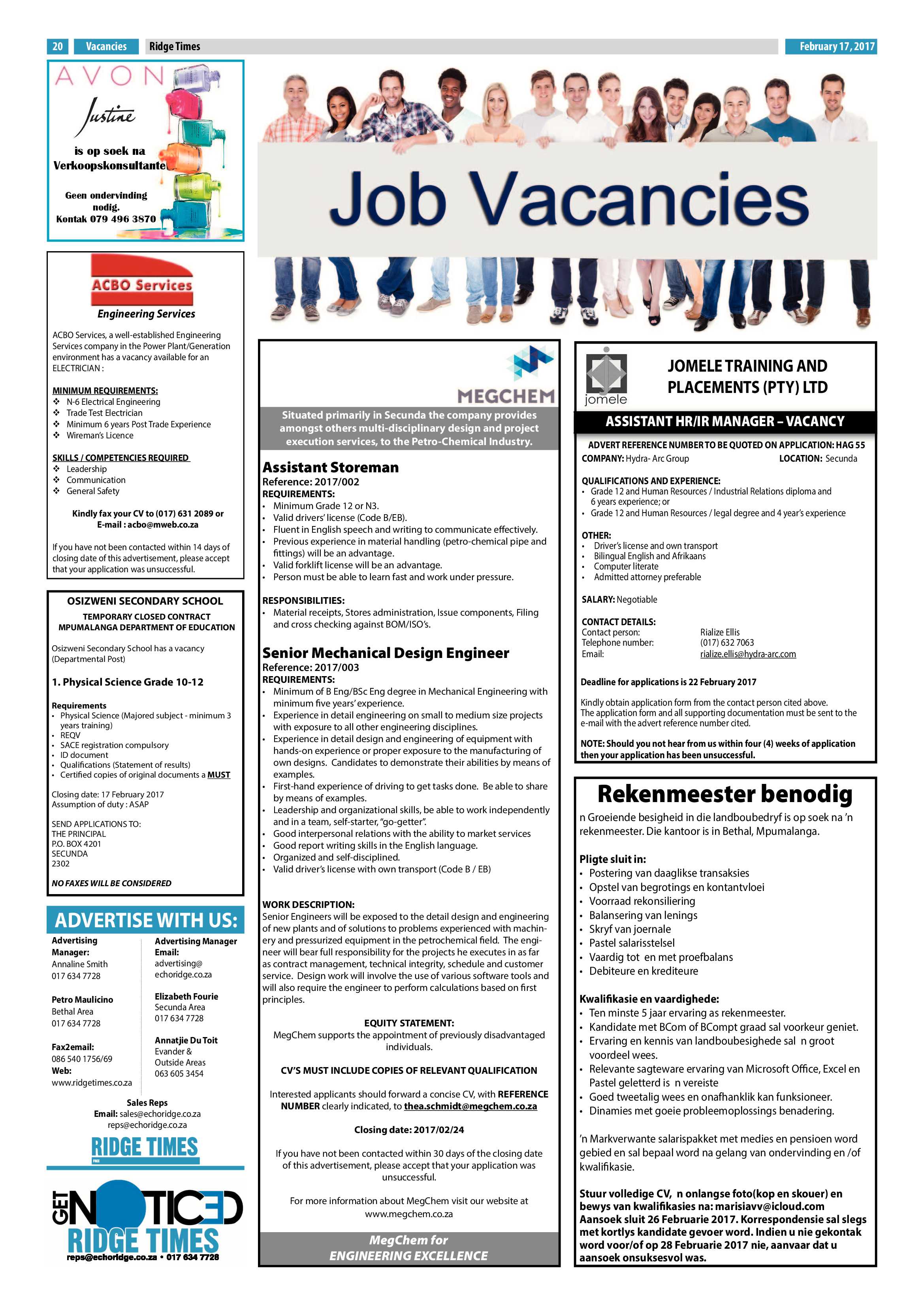 Ridge Times, 17 February 2017 page 20