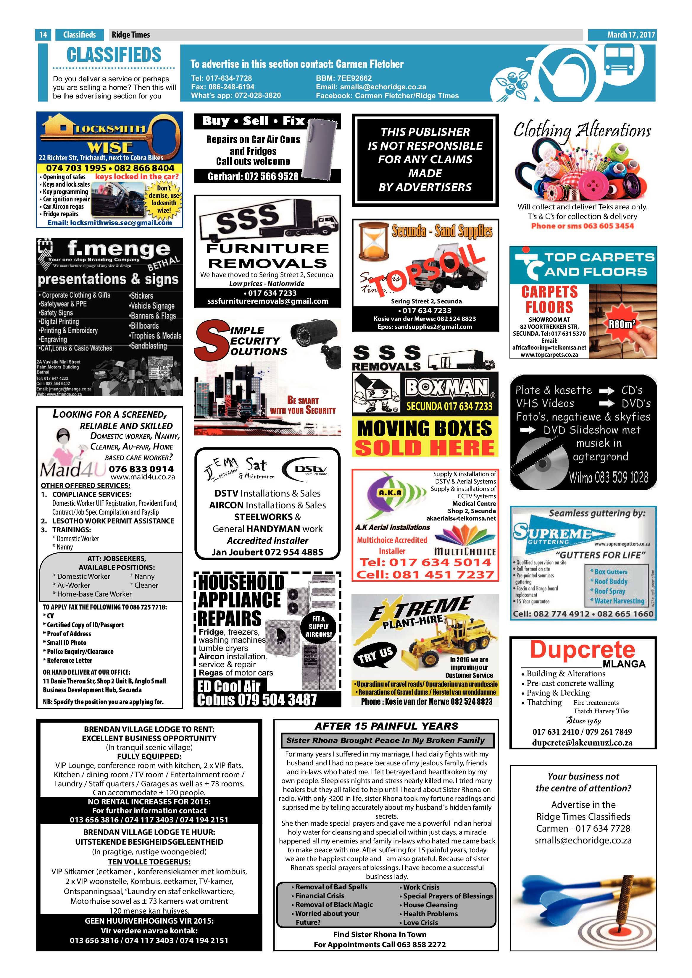 Ridge Times, 17 March page 14