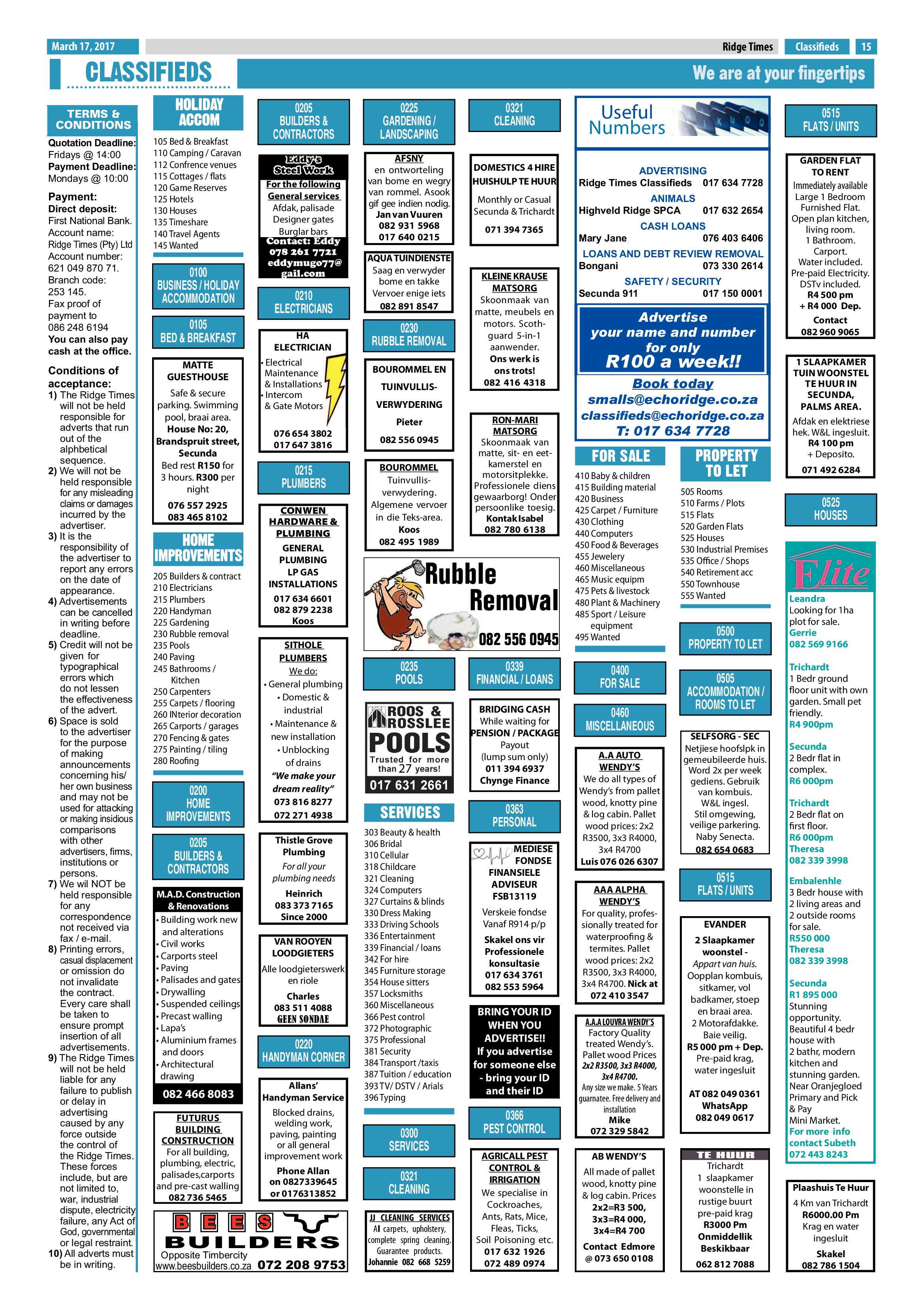 Ridge Times, 17 March page 15