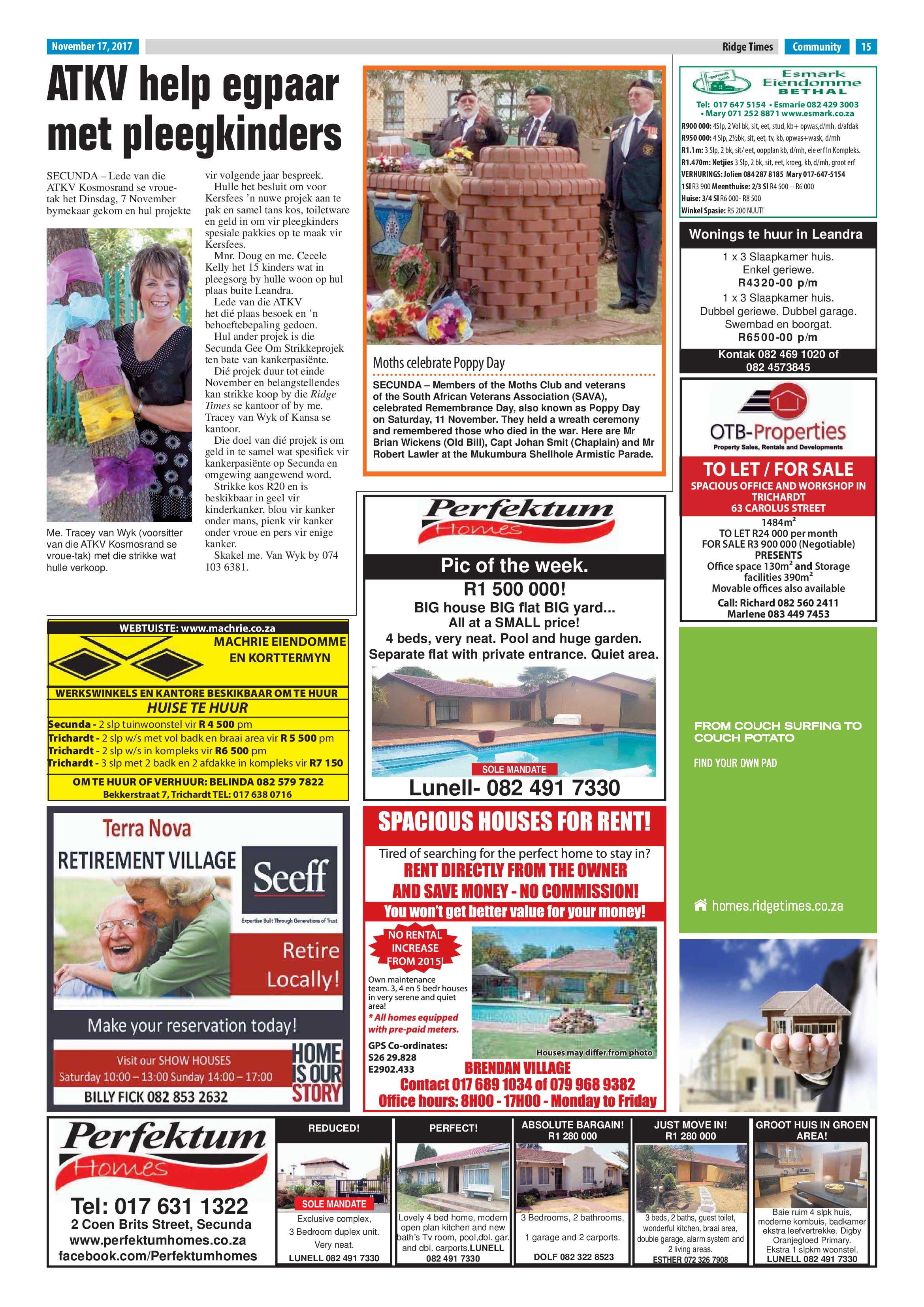 Ridge Times, 17 November 2017 page 15
