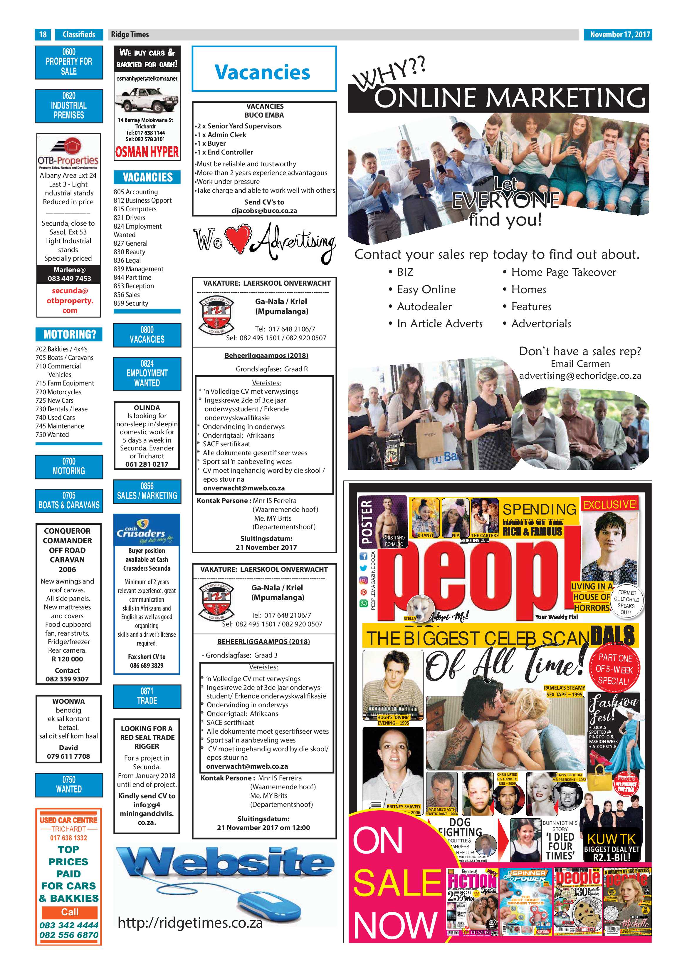 Ridge Times, 17 November 2017 page 18