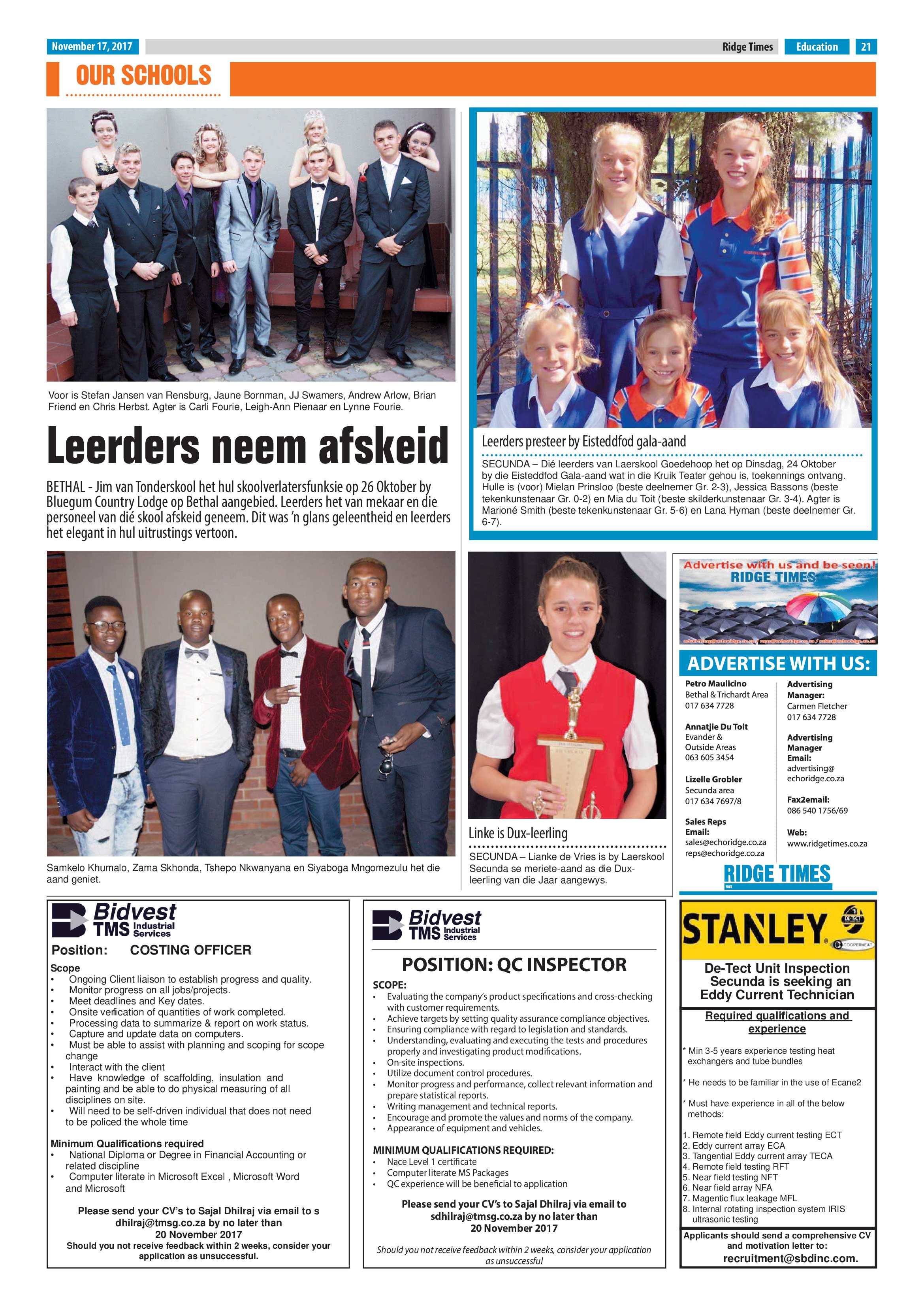 Ridge Times, 17 November 2017 page 21