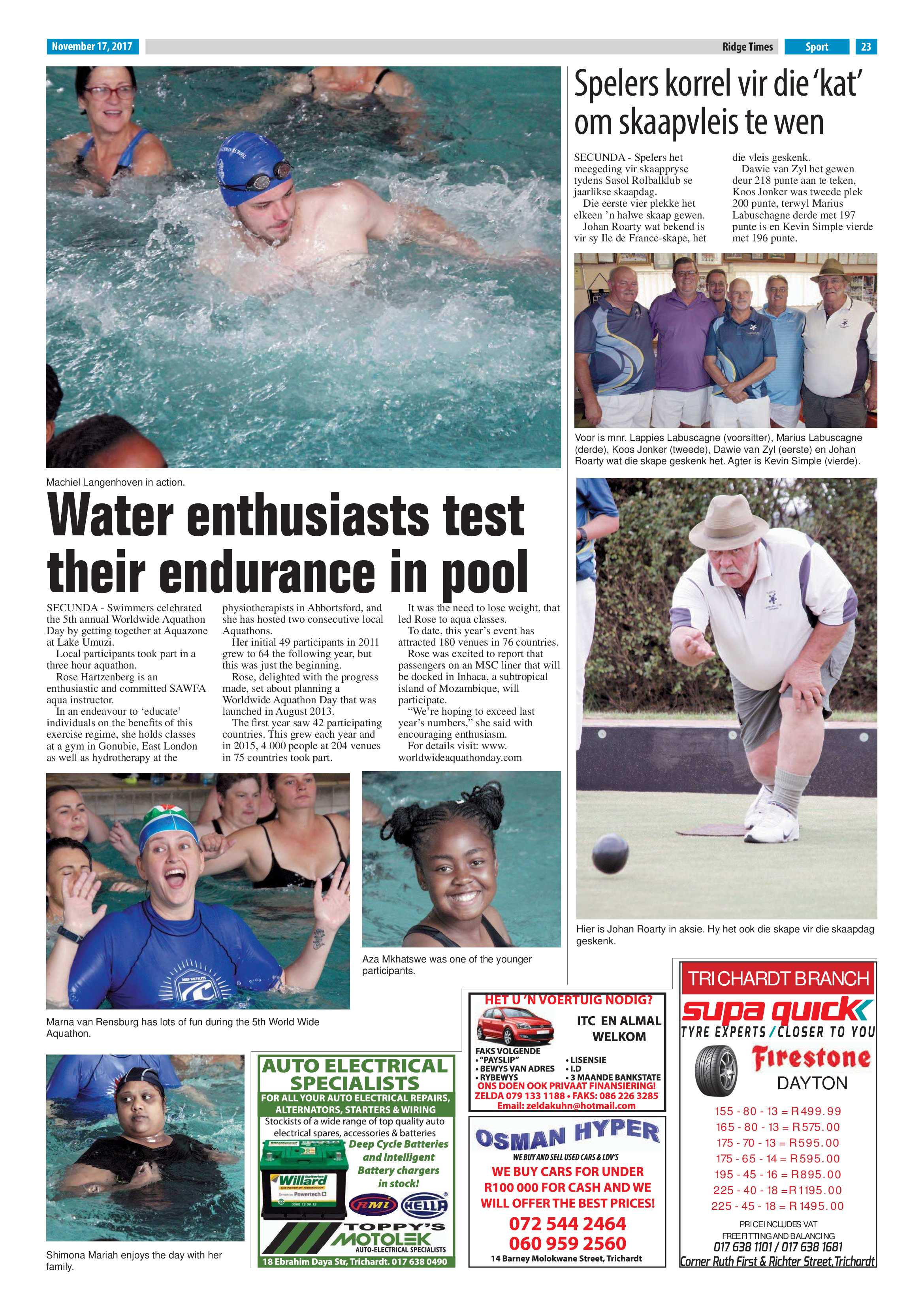 Ridge Times, 17 November 2017 page 23