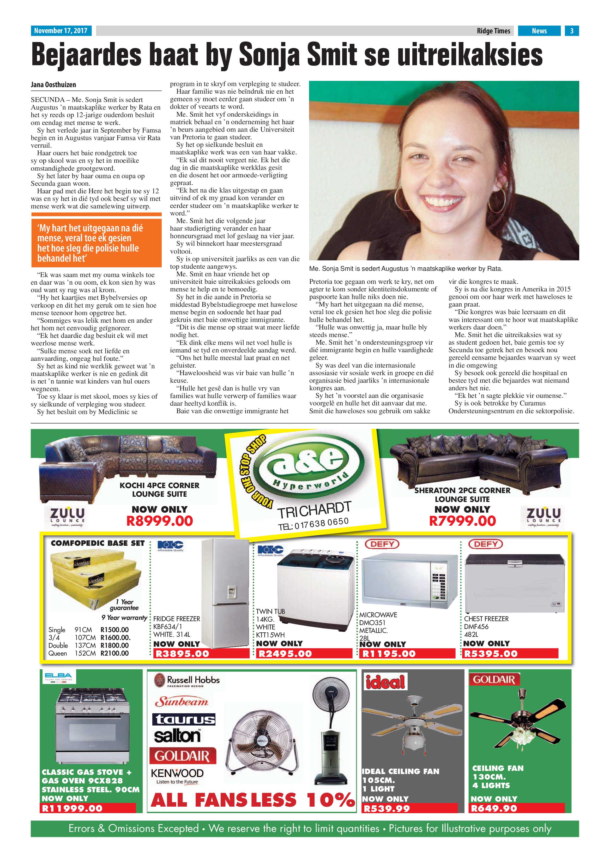 Ridge Times, 17 November 2017 page 3