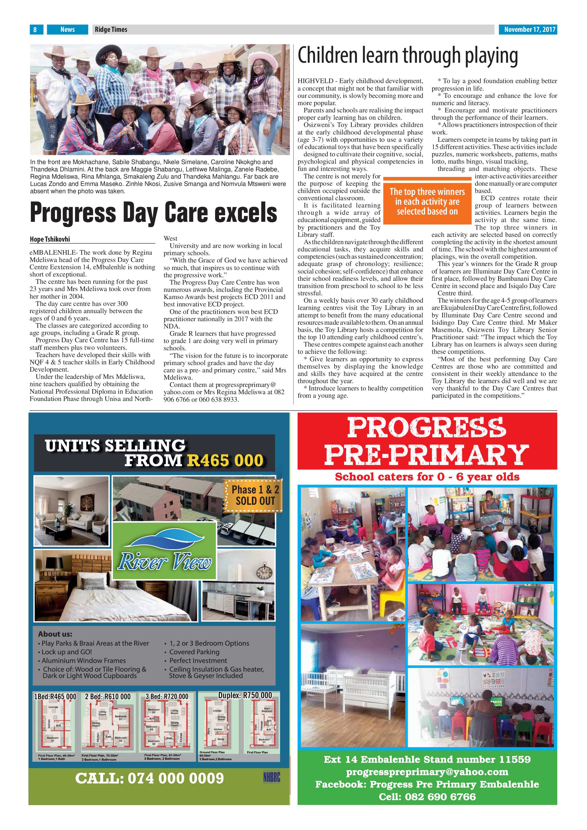 Ridge Times, 17 November 2017 page 8
