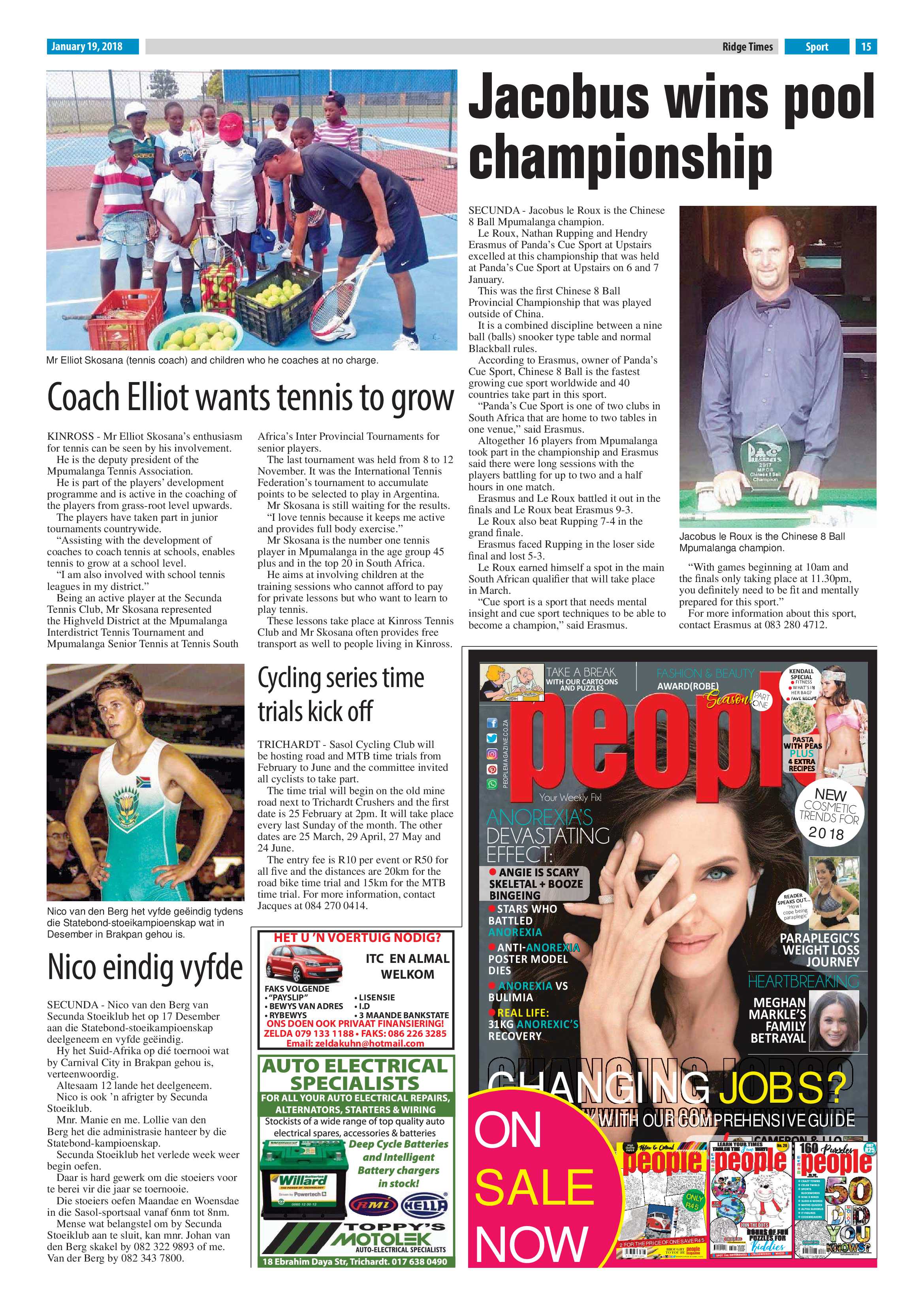 Ridge Times, 19 January 2018 page 15