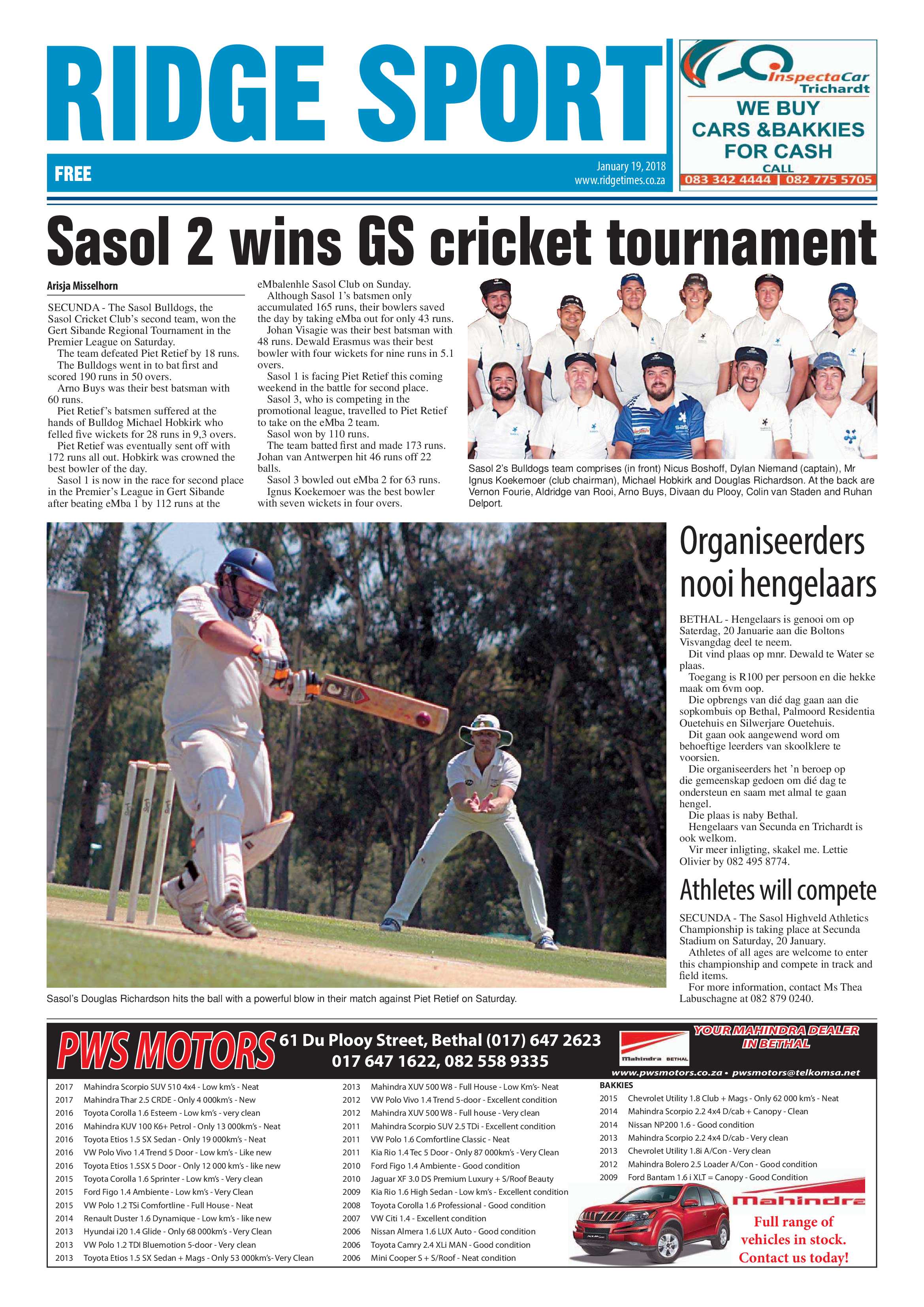 Ridge Times, 19 January 2018 page 16