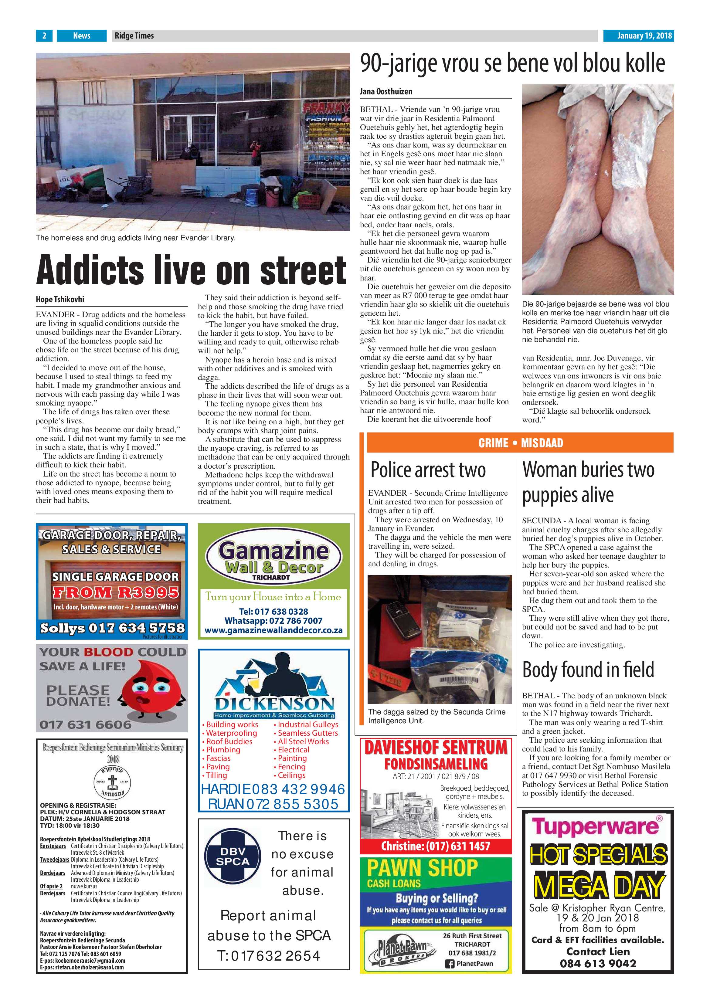 Ridge Times, 19 January 2018 page 2