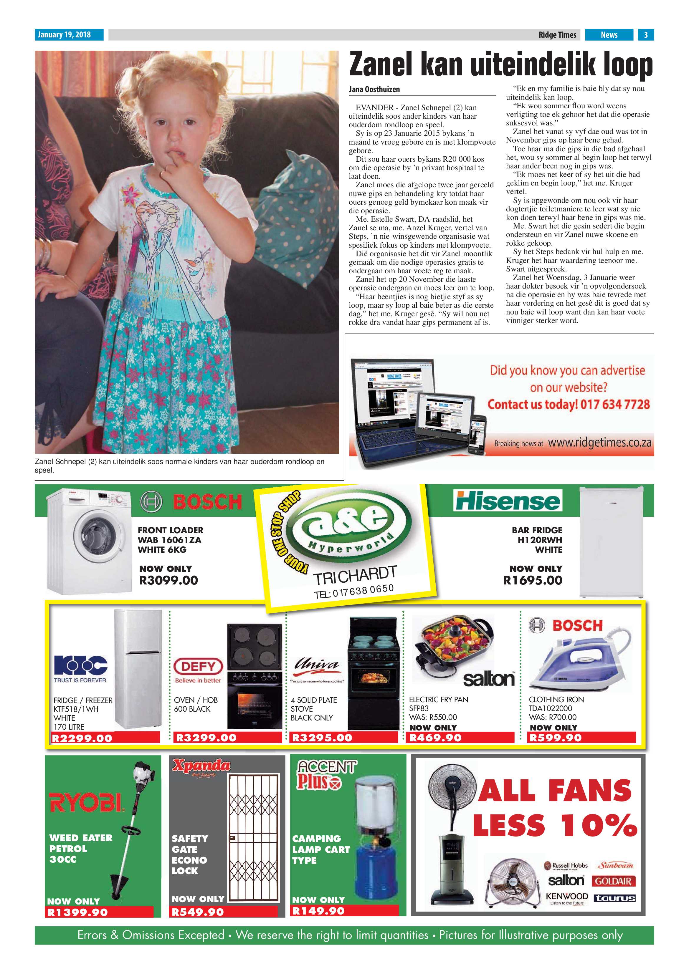 Ridge Times, 19 January 2018 page 3