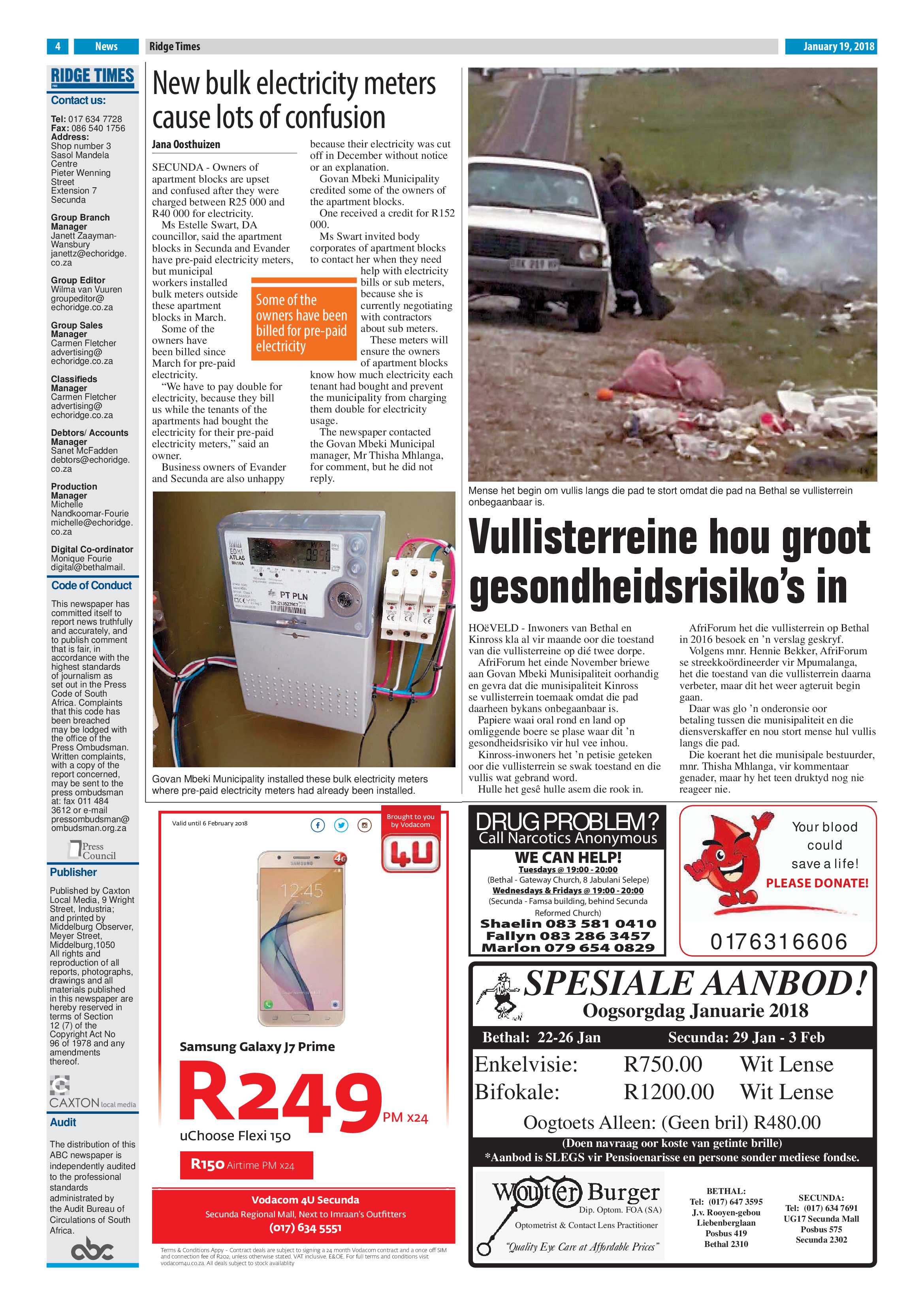 Ridge Times, 19 January 2018 page 4