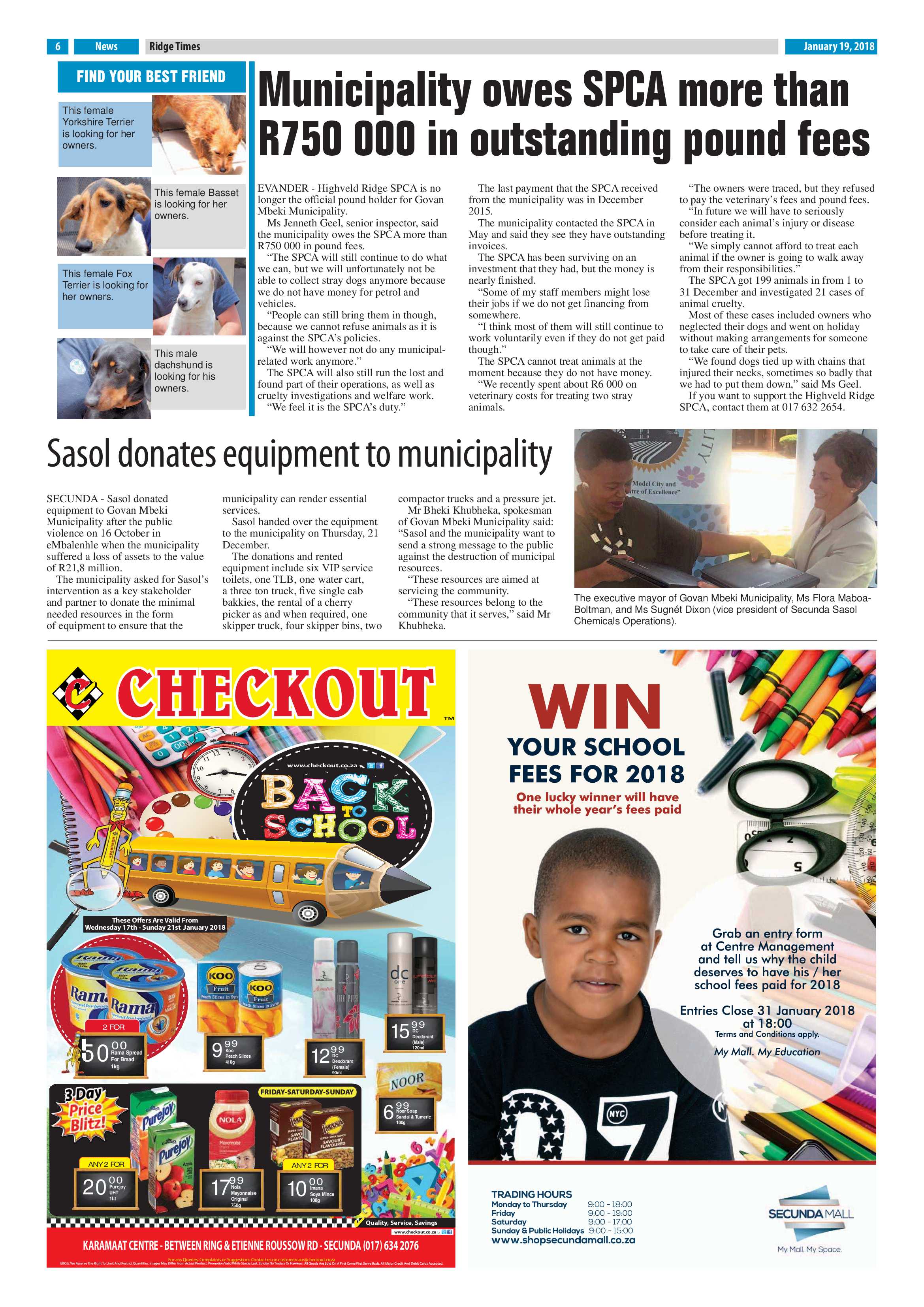 Ridge Times, 19 January 2018 page 6