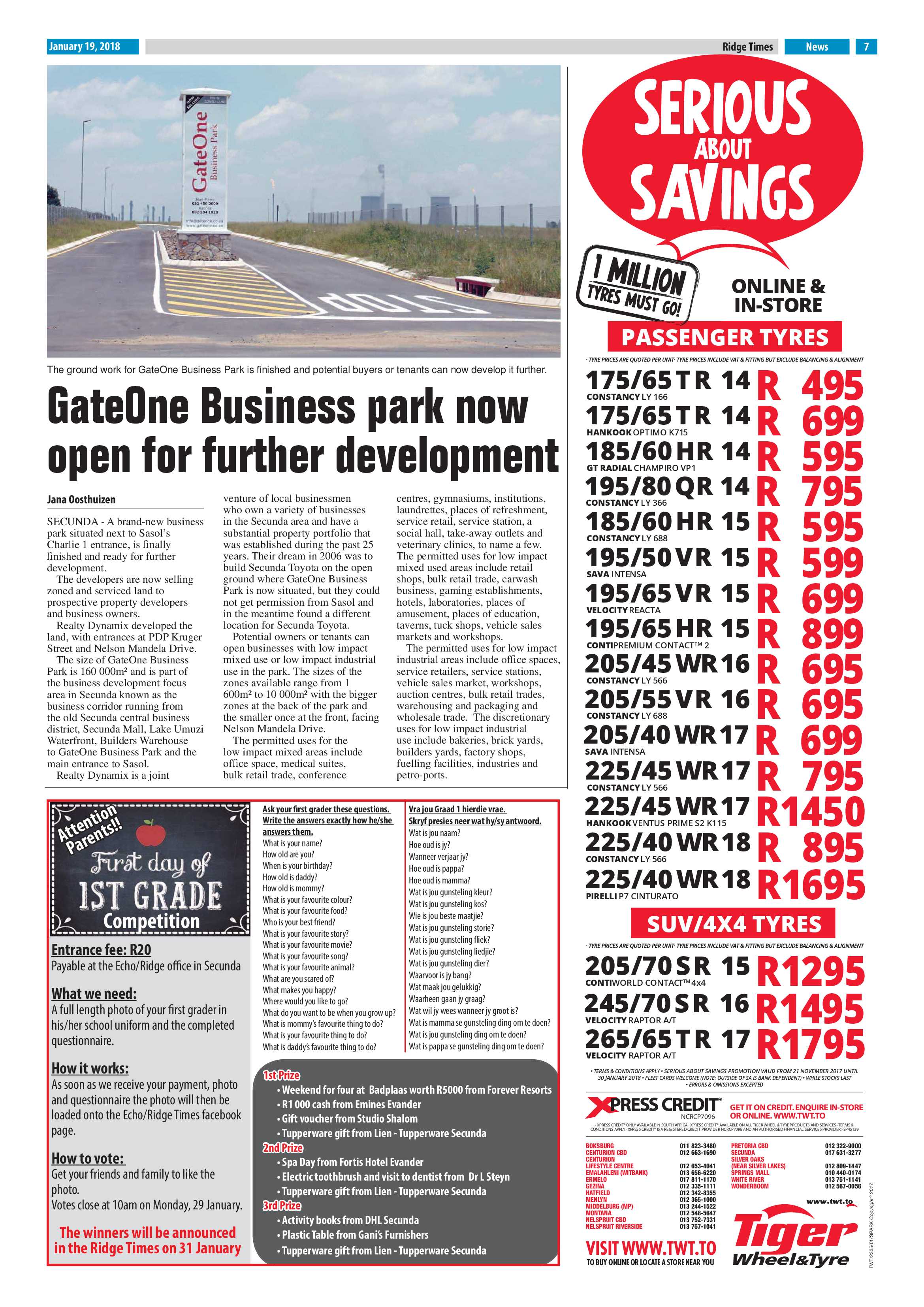 Ridge Times, 19 January 2018 page 7