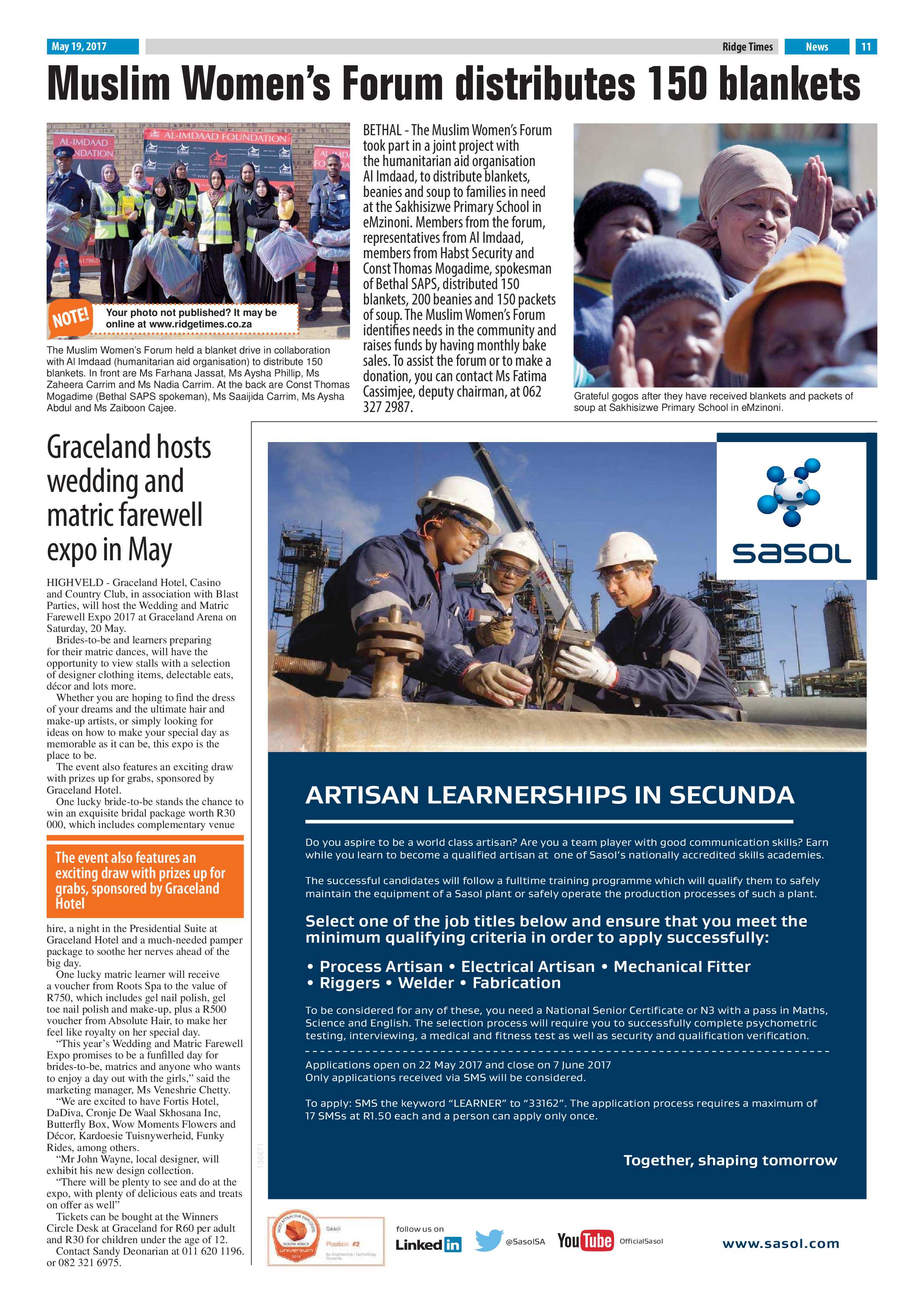 Ridge Times, 19 May 2017 page 11