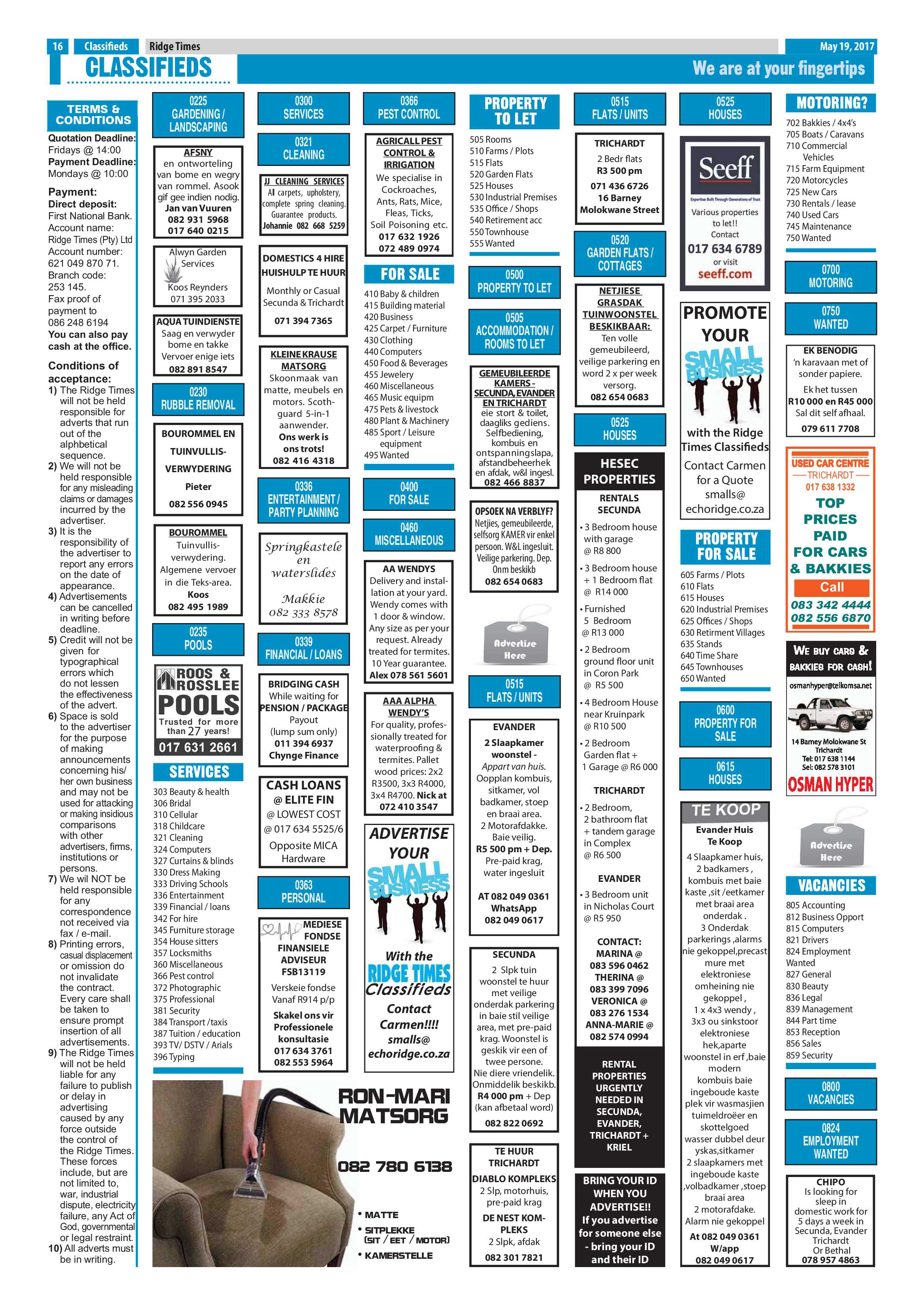 Ridge Times, 19 May 2017 page 16