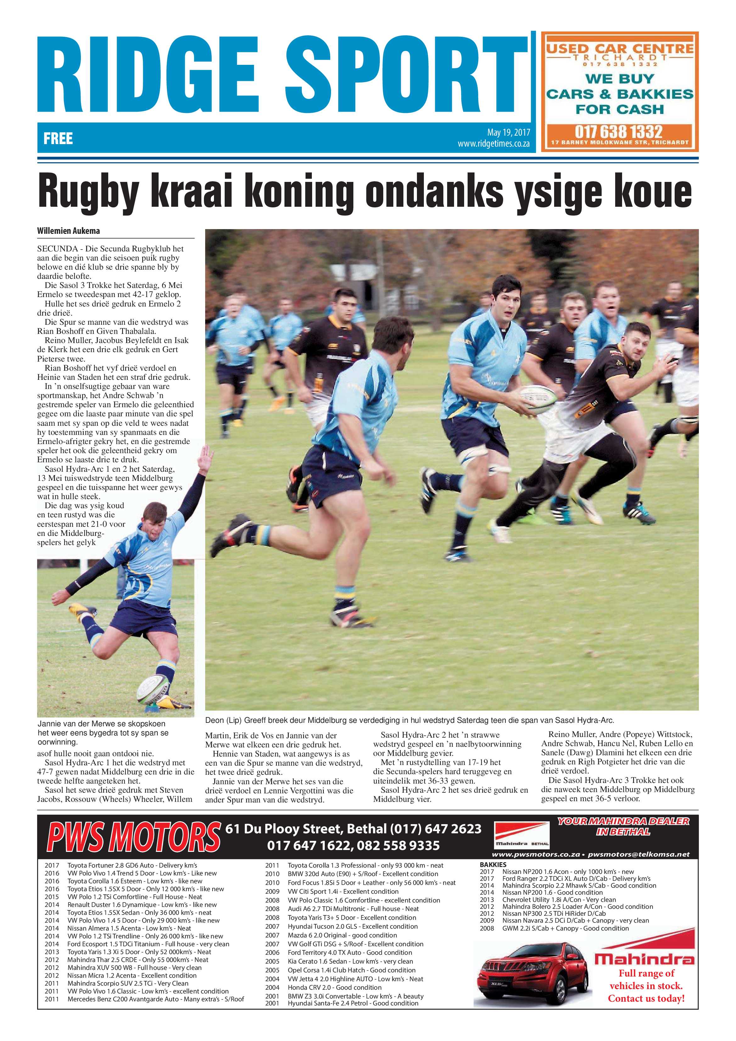 Ridge Times, 19 May 2017 page 20