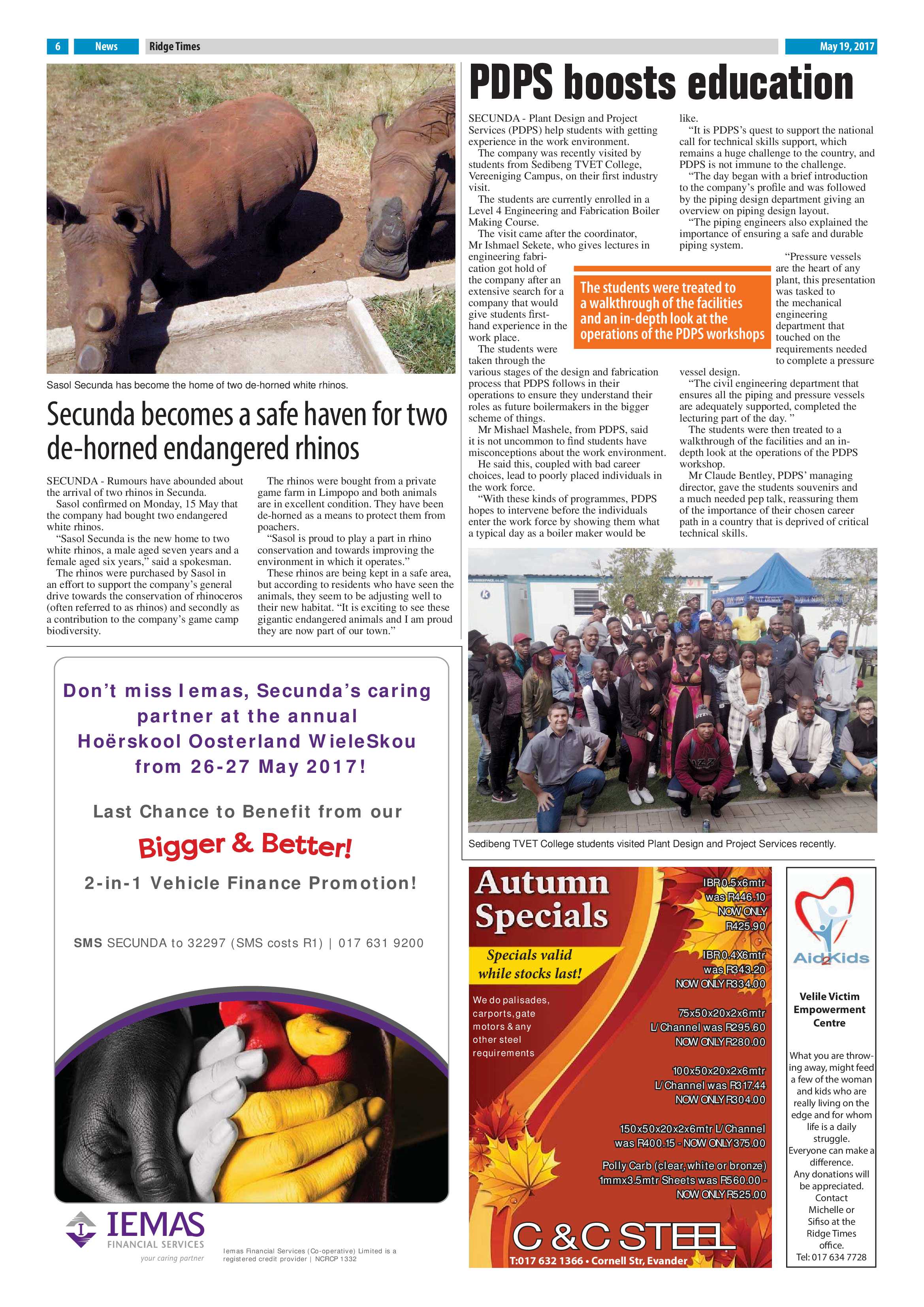 Ridge Times, 19 May 2017 page 6