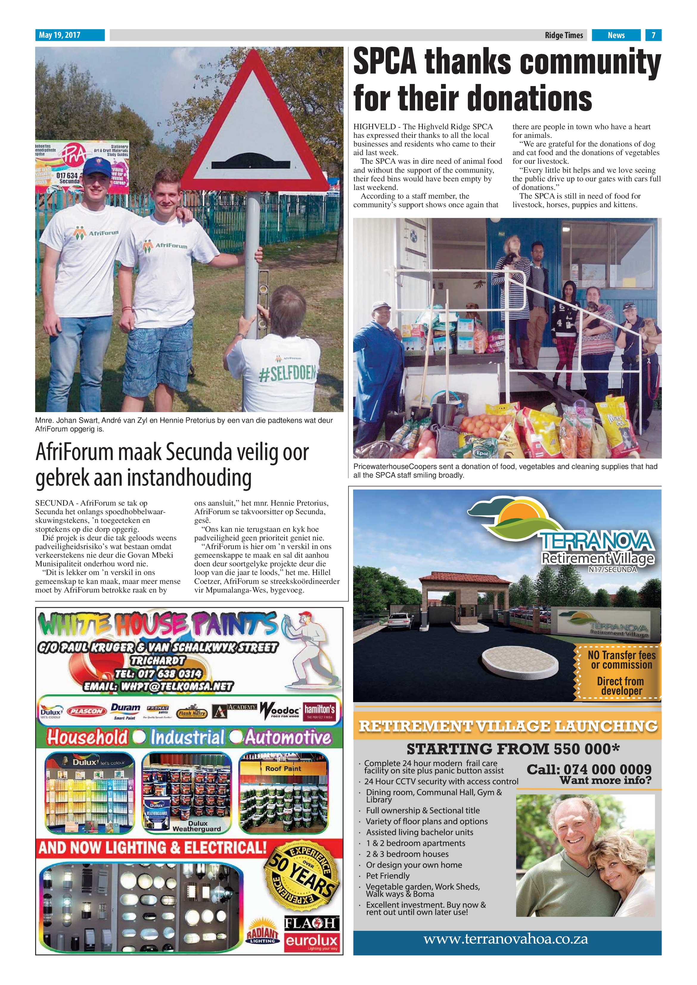 Ridge Times, 19 May 2017 page 7