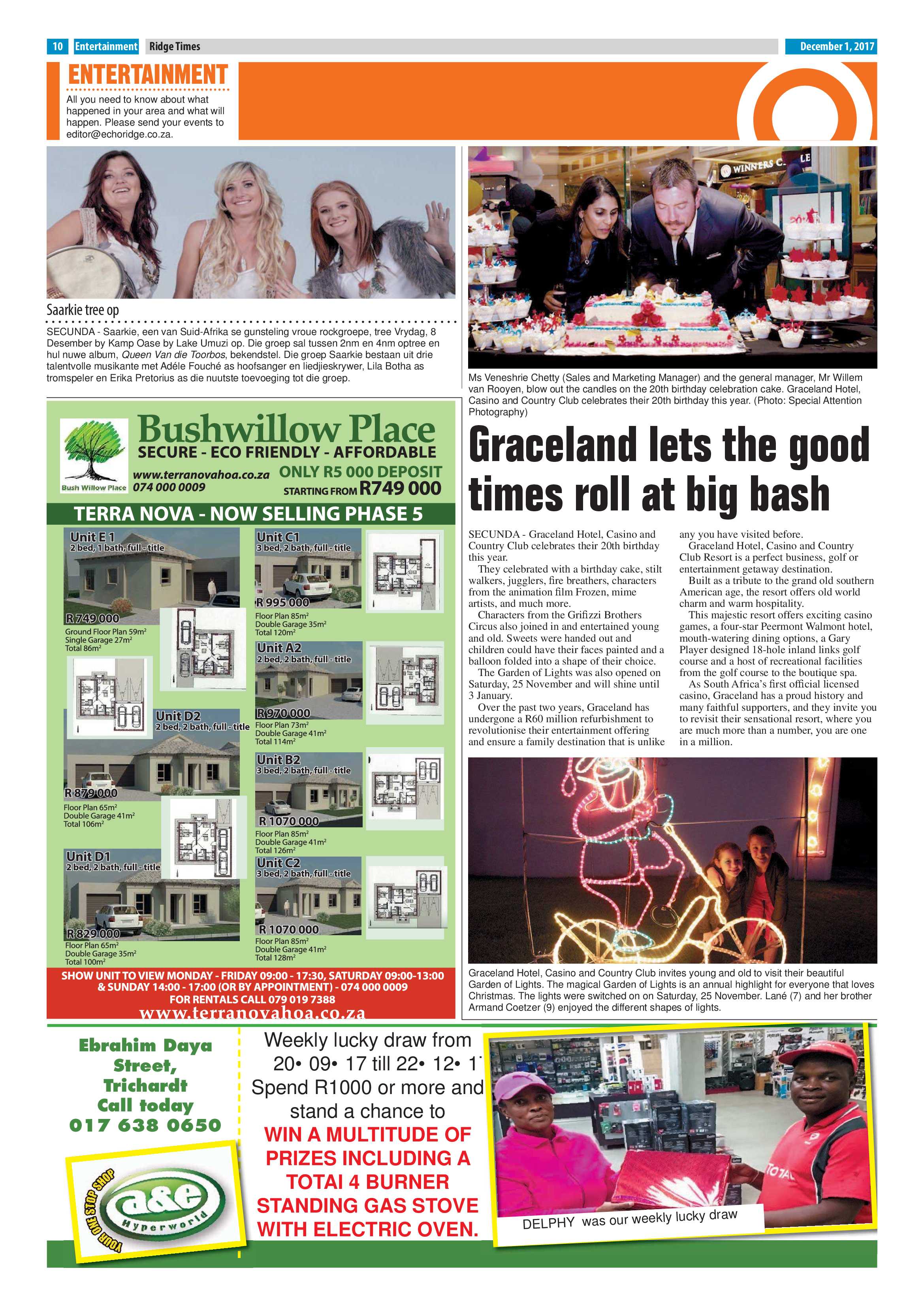 Ridge Times, 1 December 2017 page 10