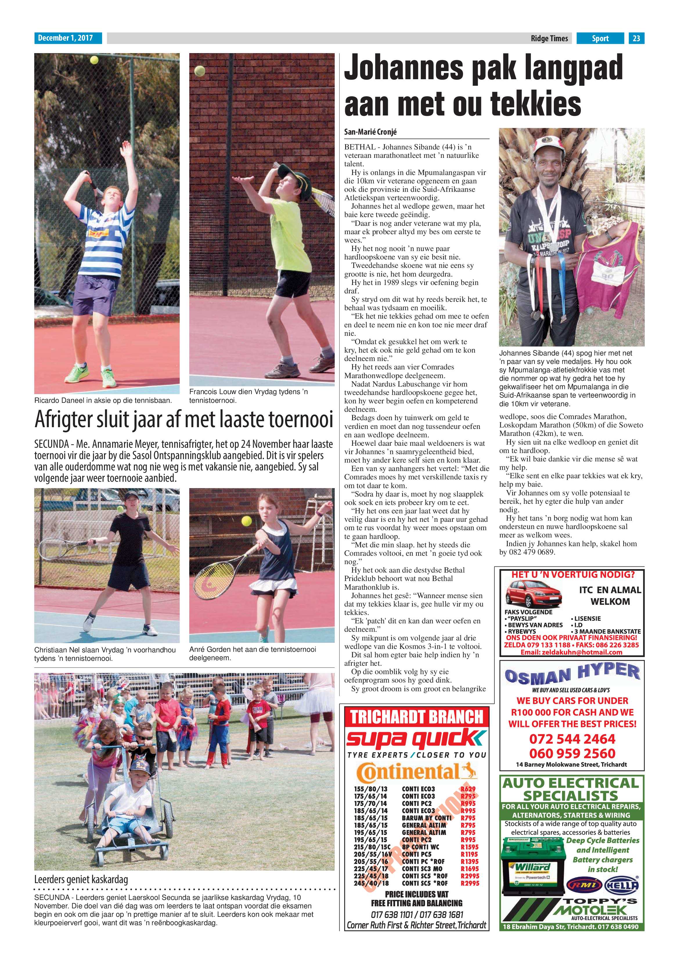 Ridge Times, 1 December 2017 page 23