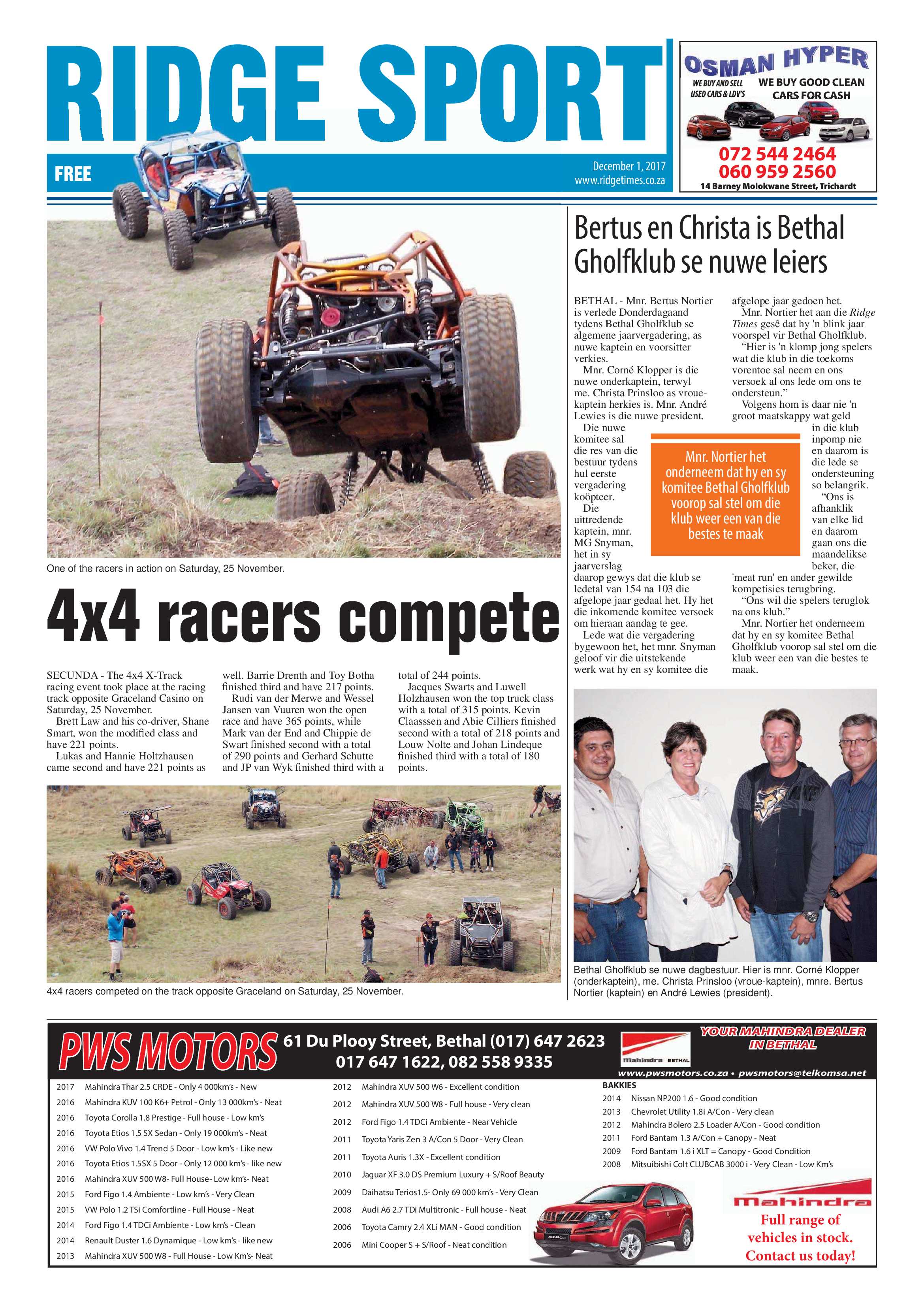Ridge Times, 1 December 2017 page 24