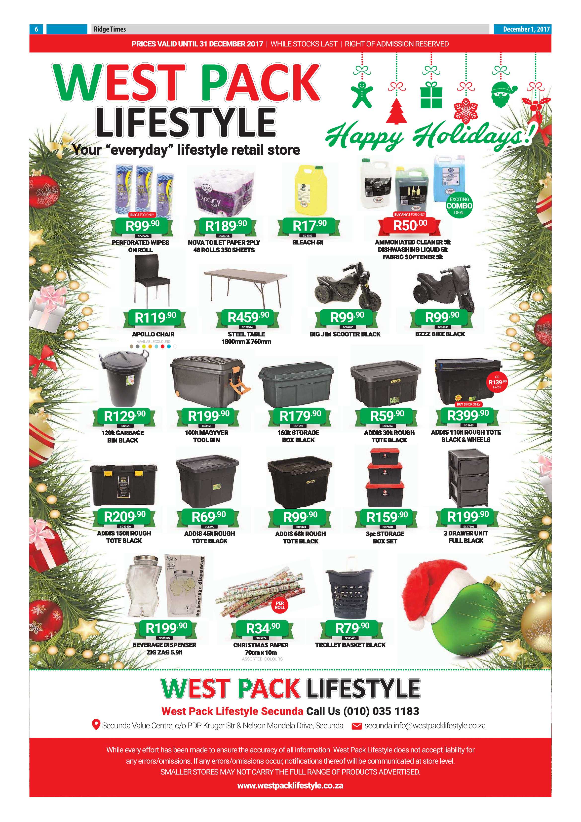 Ridge Times, 1 December 2017 page 6